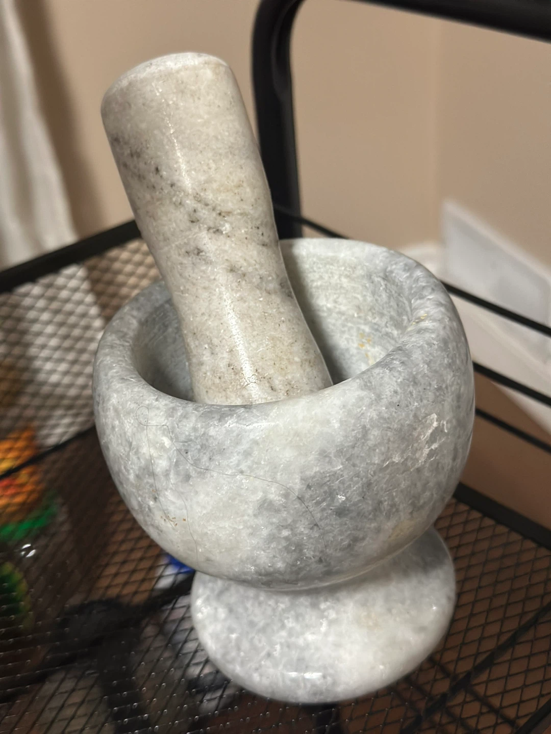 Marble Mortar and Pestle Set