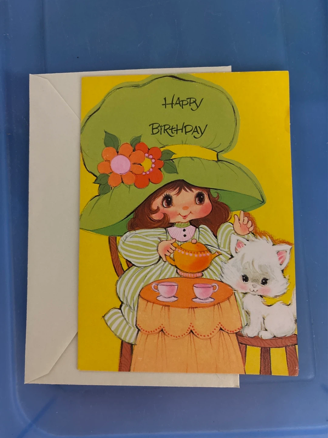 ⚽️Happy Birthday Card with Cat Illustration