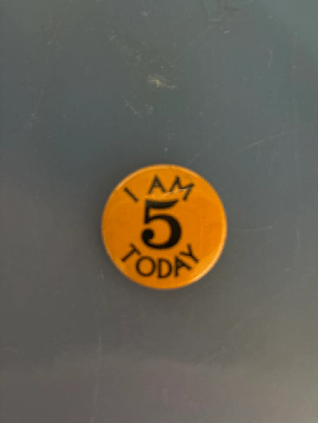 ⚽️I Am 5 Today Button