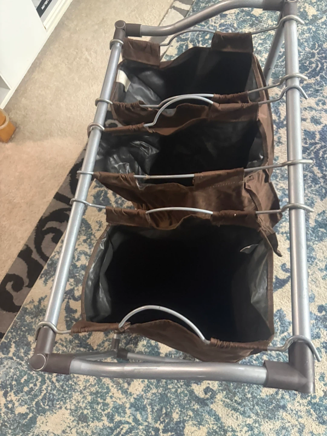 3-Tier Laundry Sorter Cart - photo 3