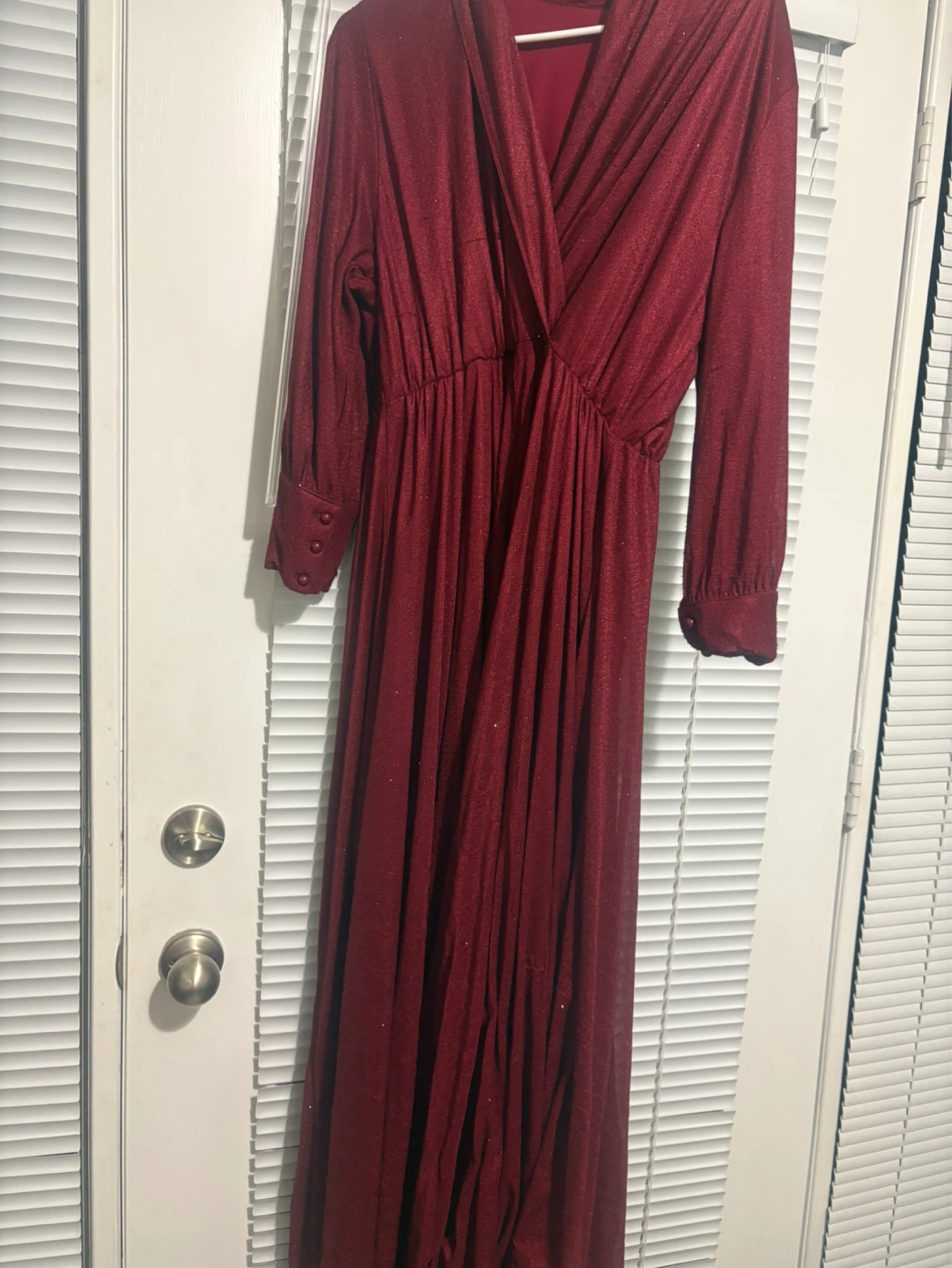 Red Sparkly Maxi Dress