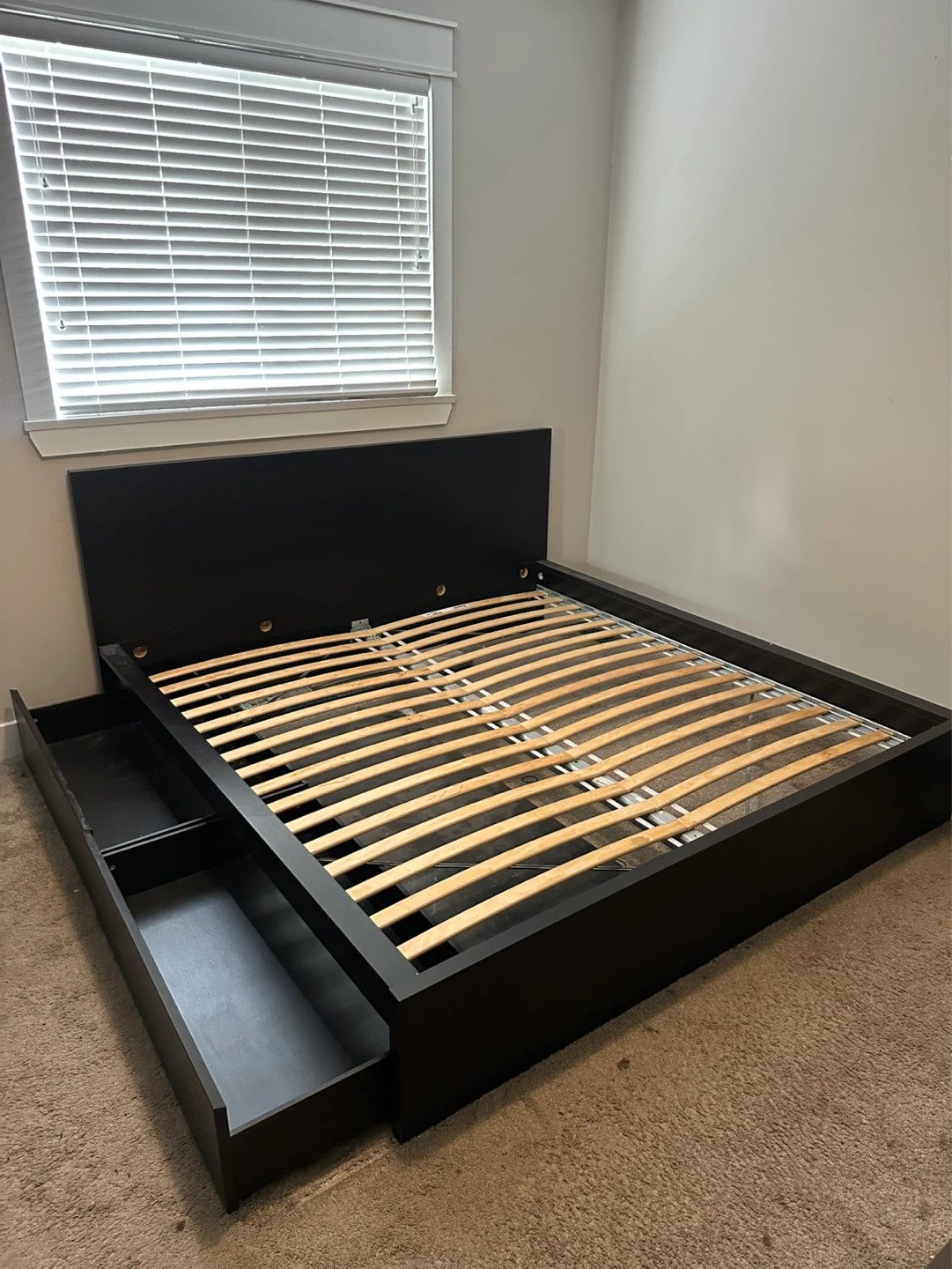Ikea king size bed frame +2 drawers and free delivery