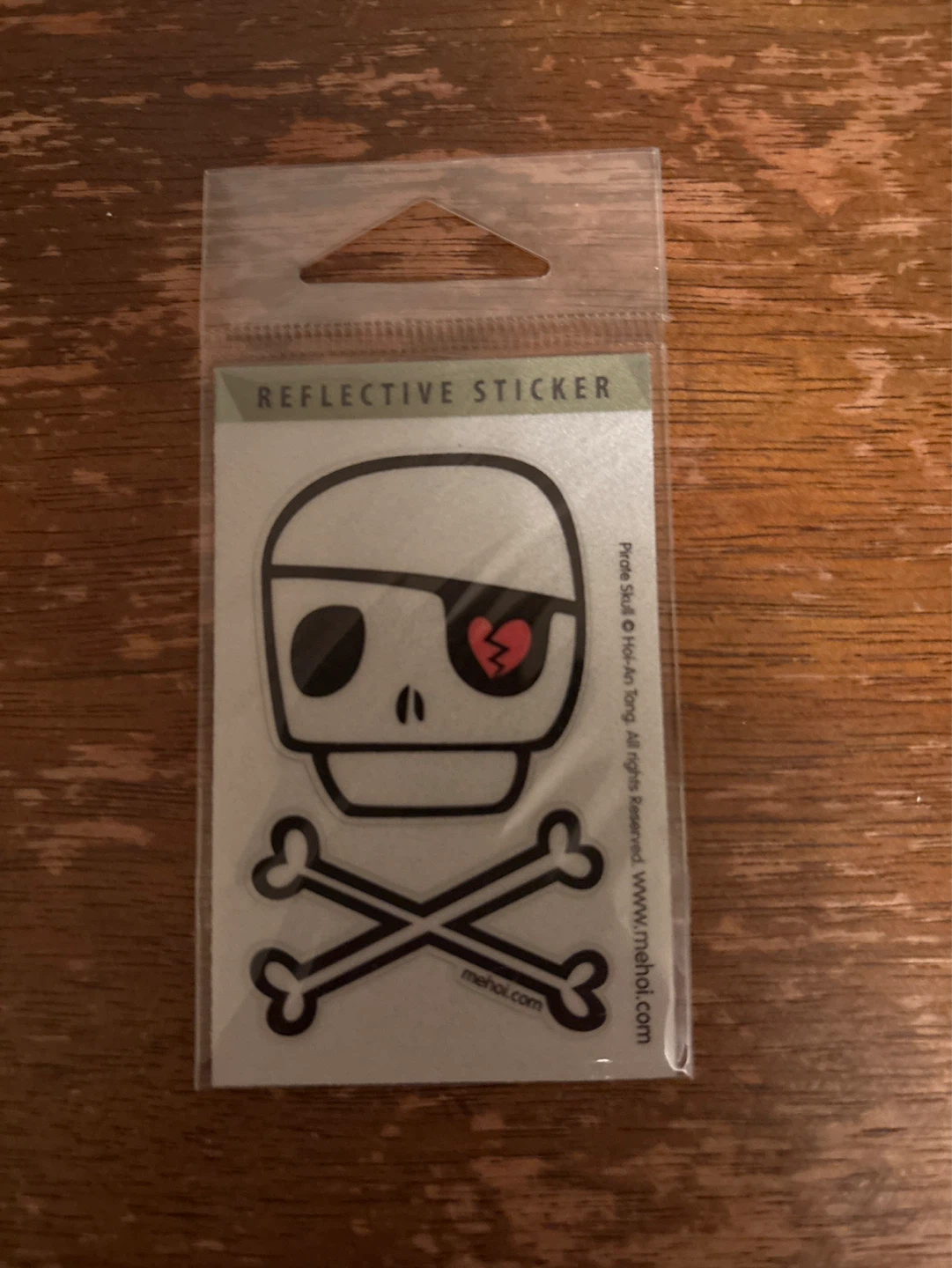 ⚽️Reflective Sticker - Pirate Skull & Crossbones