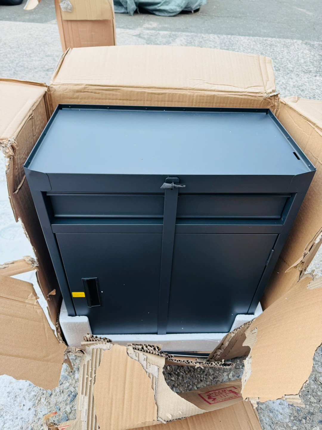 Black Metal Storage Cabinet