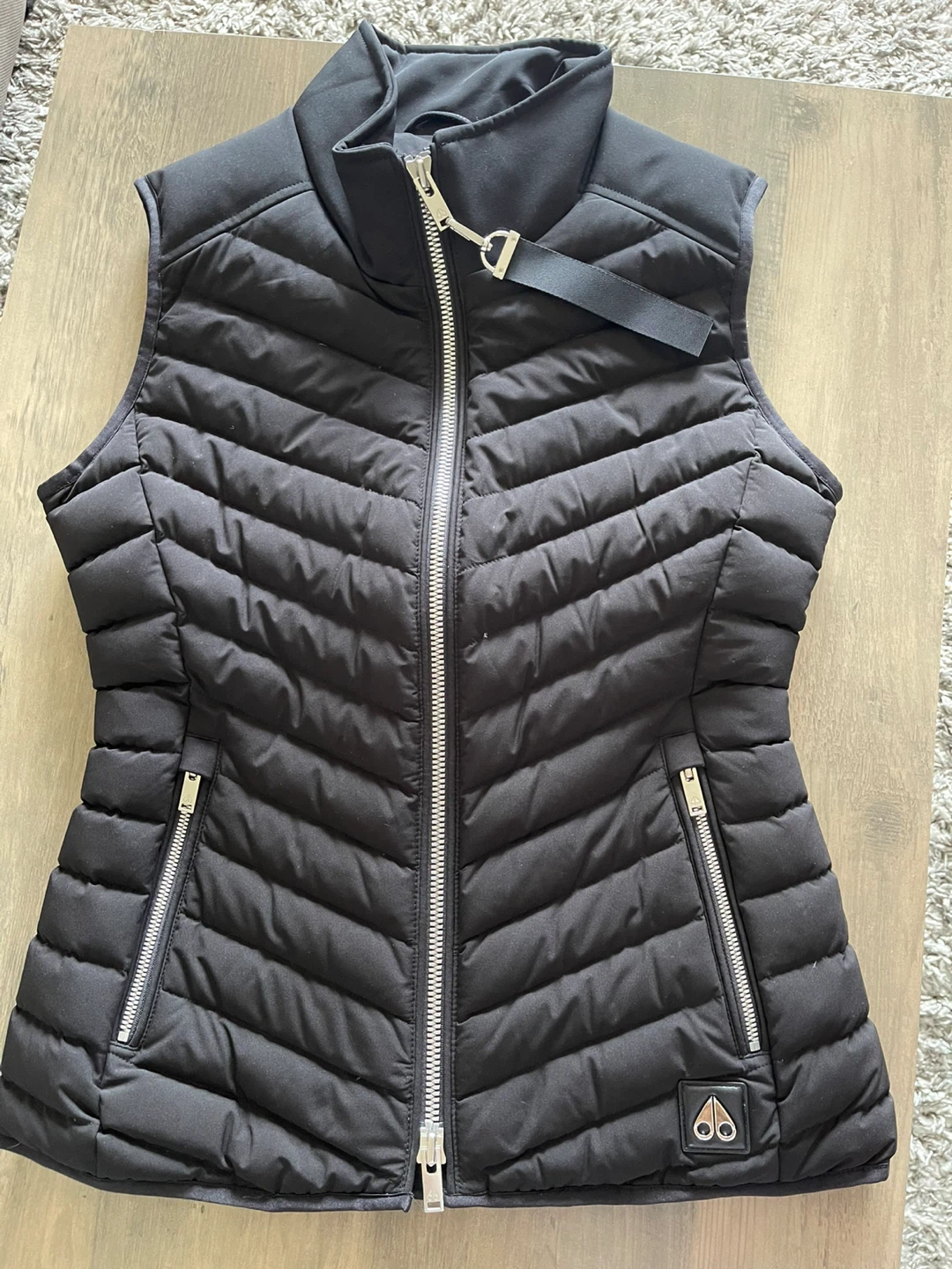 Moose Knuckles Black Puffer Vest