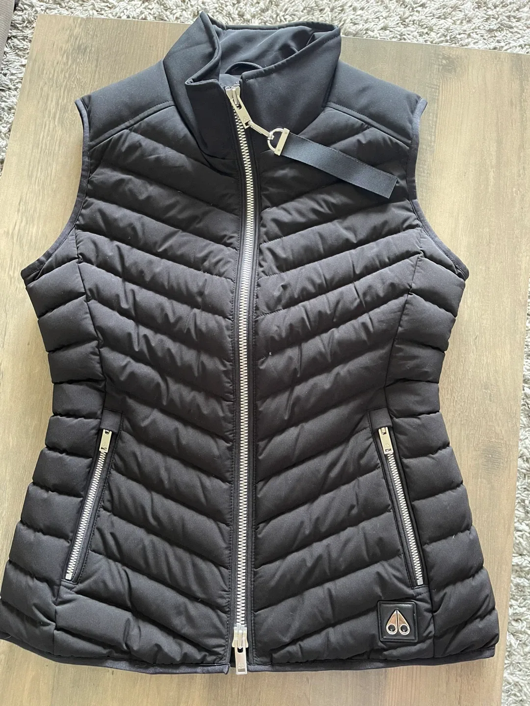 Moose Knuckles Black Puffer Vest