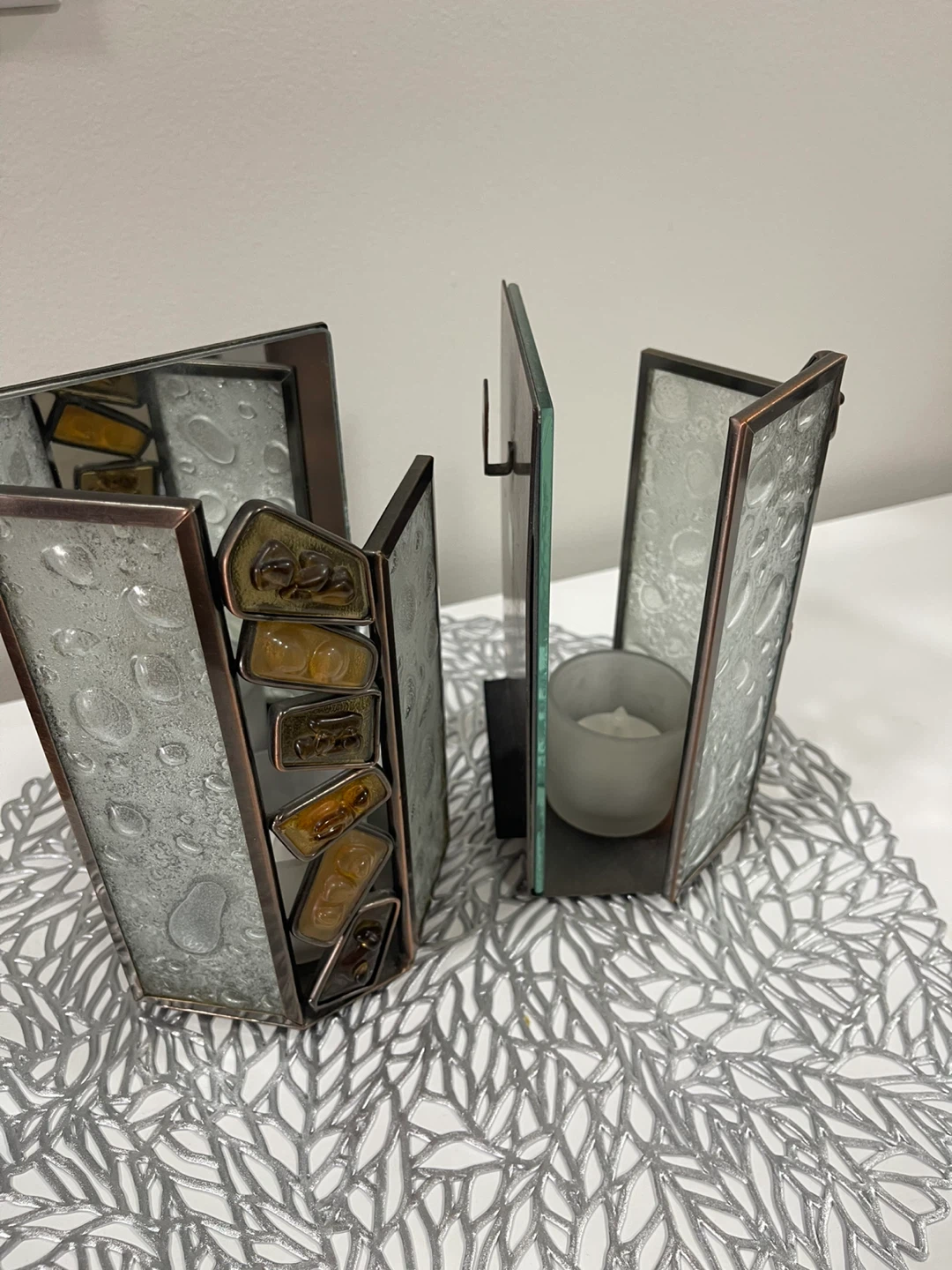 Set of 2 Decorative Candle Holders - photo 2