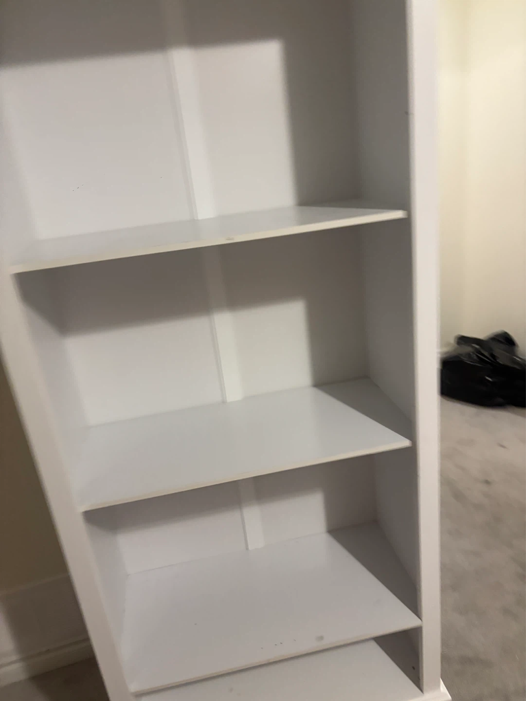White Bookshelf with 4 Shelves - photo 3