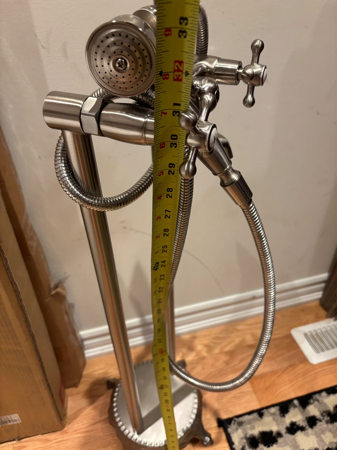 Freestanding Bathtub Faucet with Handheld Shower - photo 5