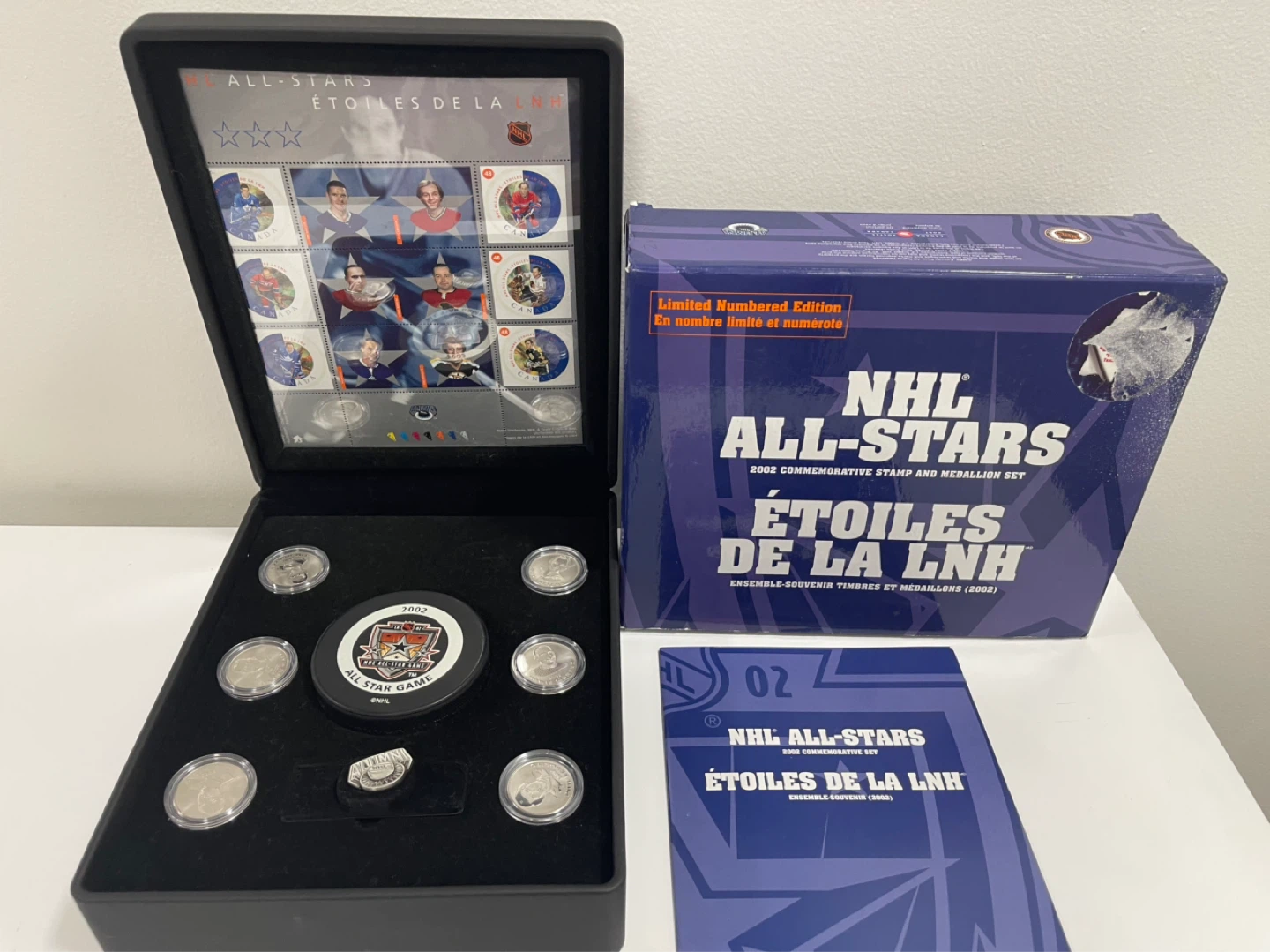 2002 NHL All-Stars Commemorative Stamp and Medallion Set