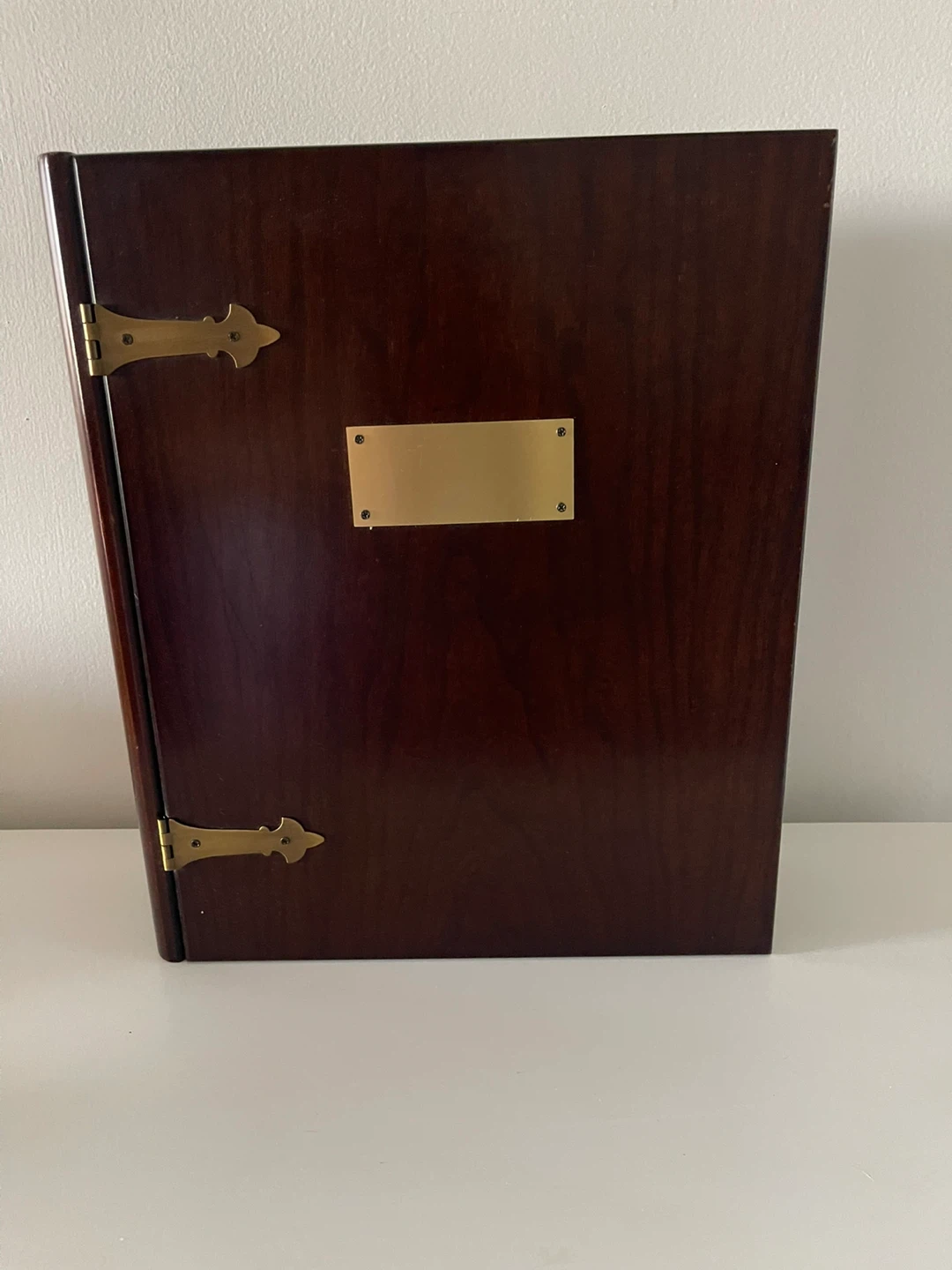 Wooden Keepsake Box with Brass Hinges - photo 3
