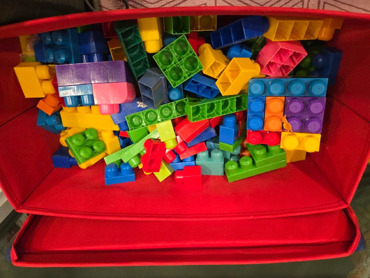 Mega Bloks building blocks in storage bin - photo 2
