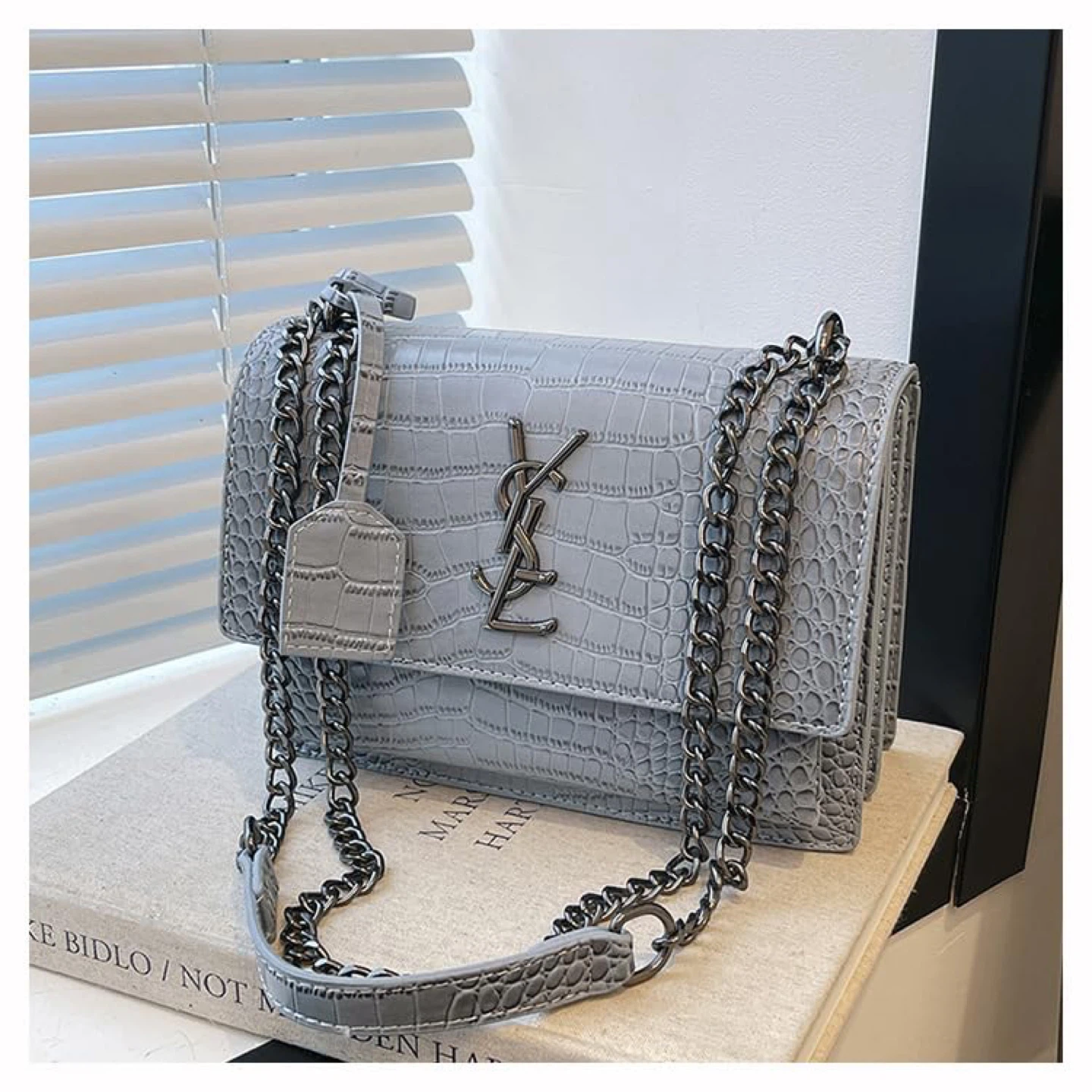 Light Grey YSL Shoulder Bag - photo 2