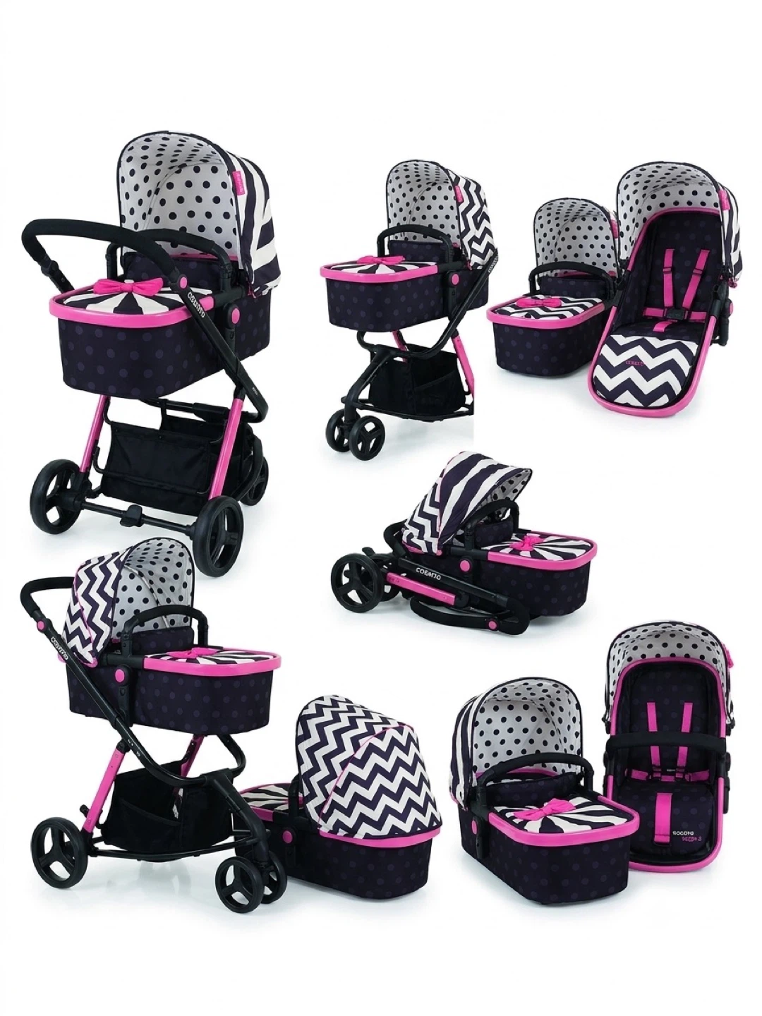 Convertible Baby Stroller & Bassinet Travel System