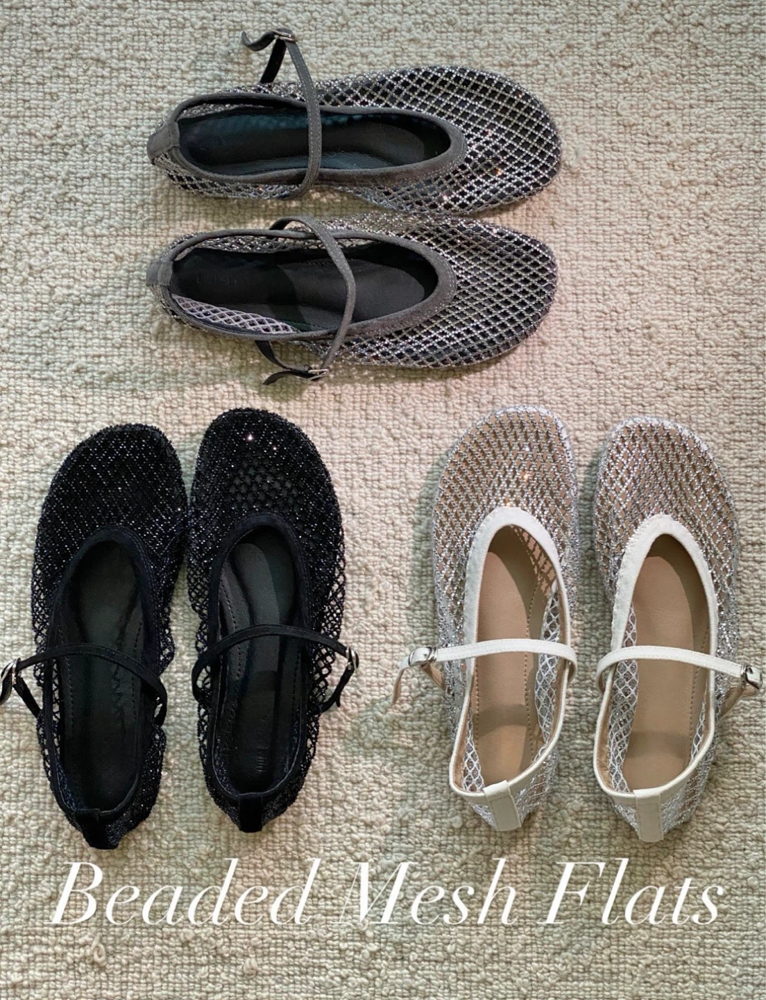 Beaded Mesh Flats - photo 5