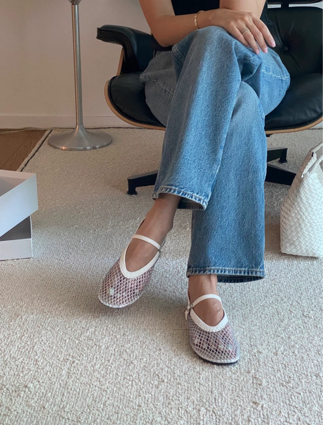 Beaded Mesh Flats - photo 3