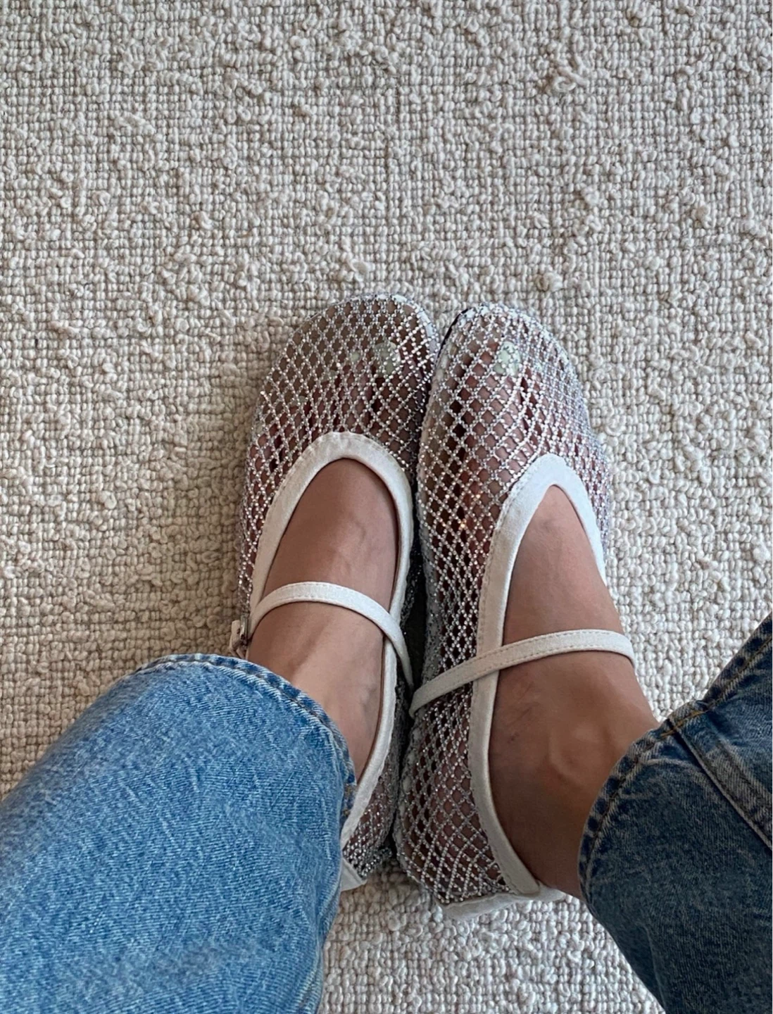 Beaded Mesh Flats - photo 2