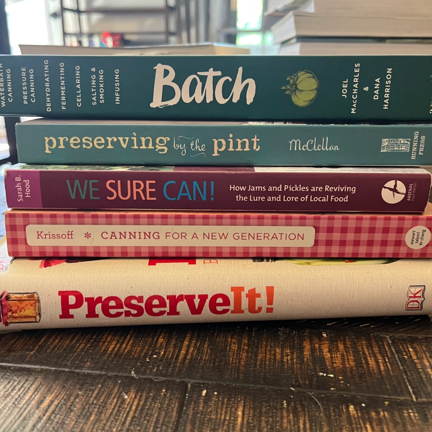 Canning and preserving cookbooks