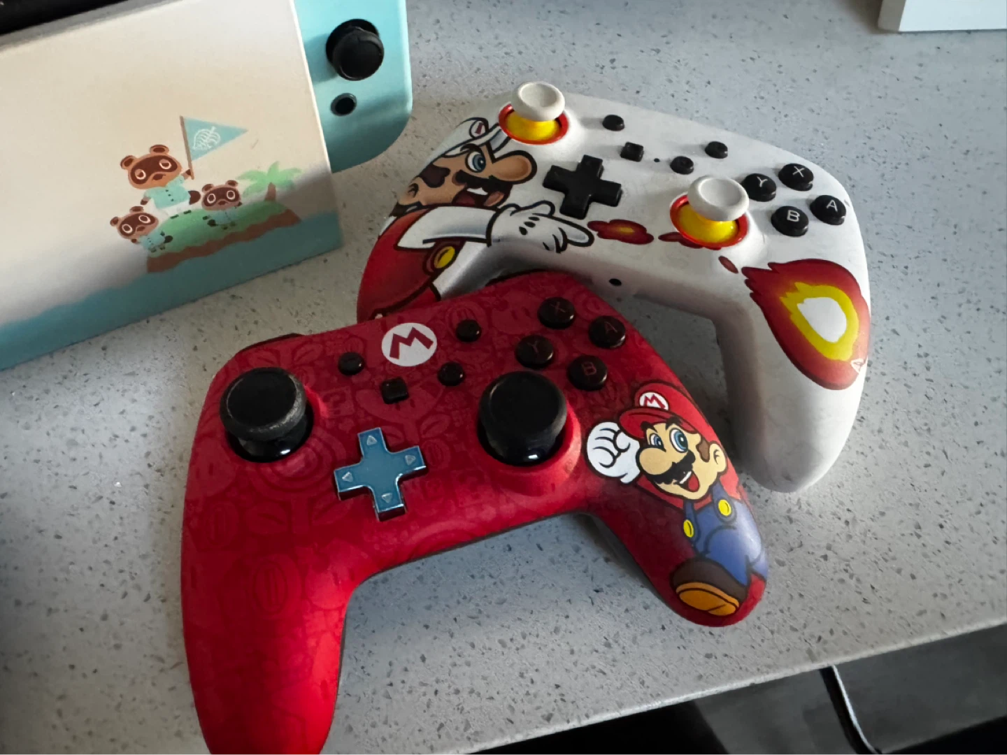 Nintendo Switch Console with Mario Controllers - photo 2
