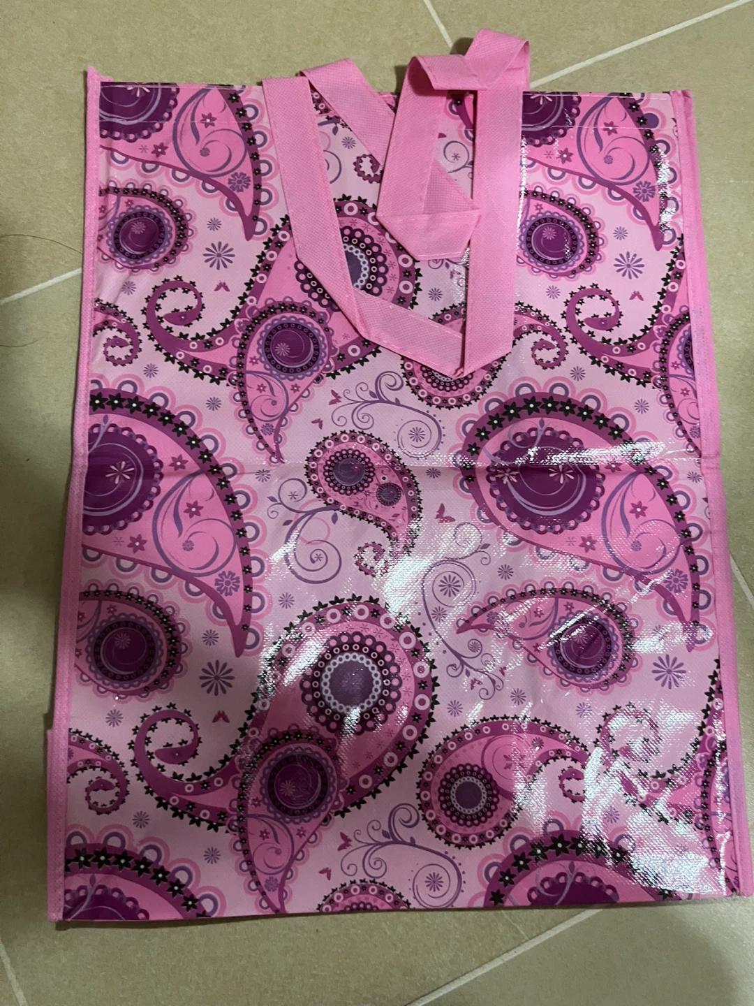 ⚽️Pink Paisley Reusable Shopping Bag