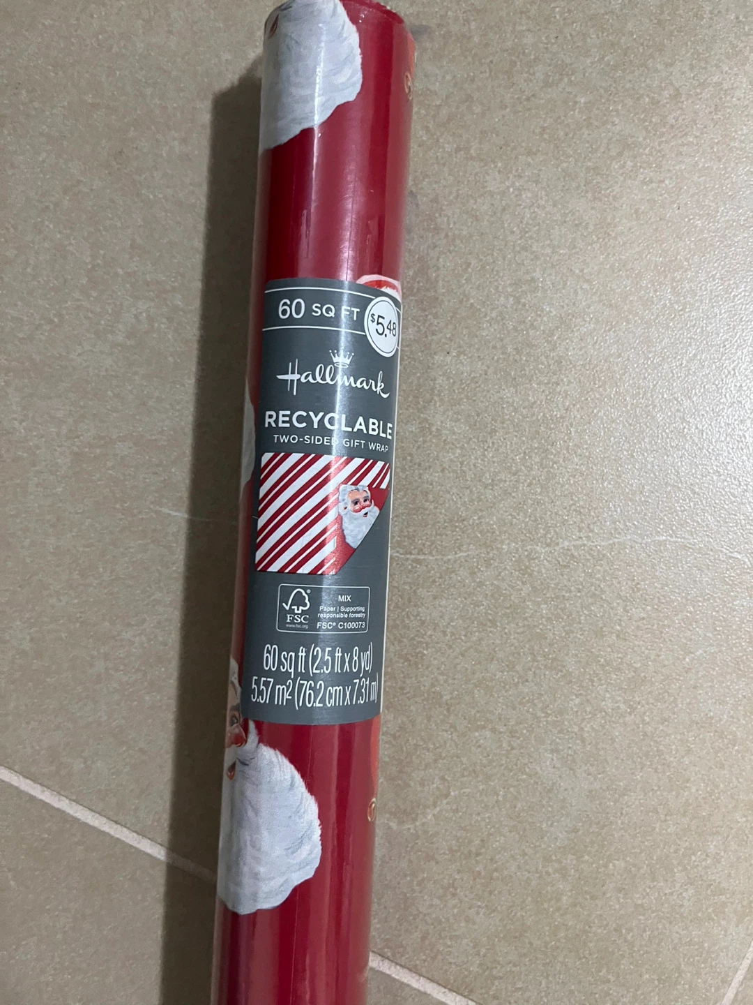 ⚽️Hallmark Recyclable Two-Sided Gift Wrap - photo 2