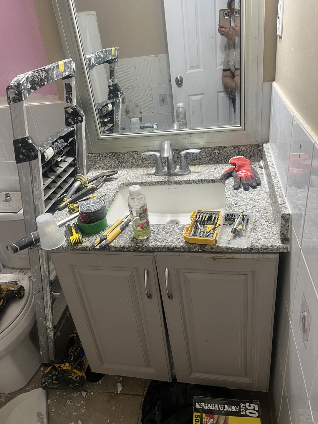 Bathroom Vanity with Sink and Faucet 30”