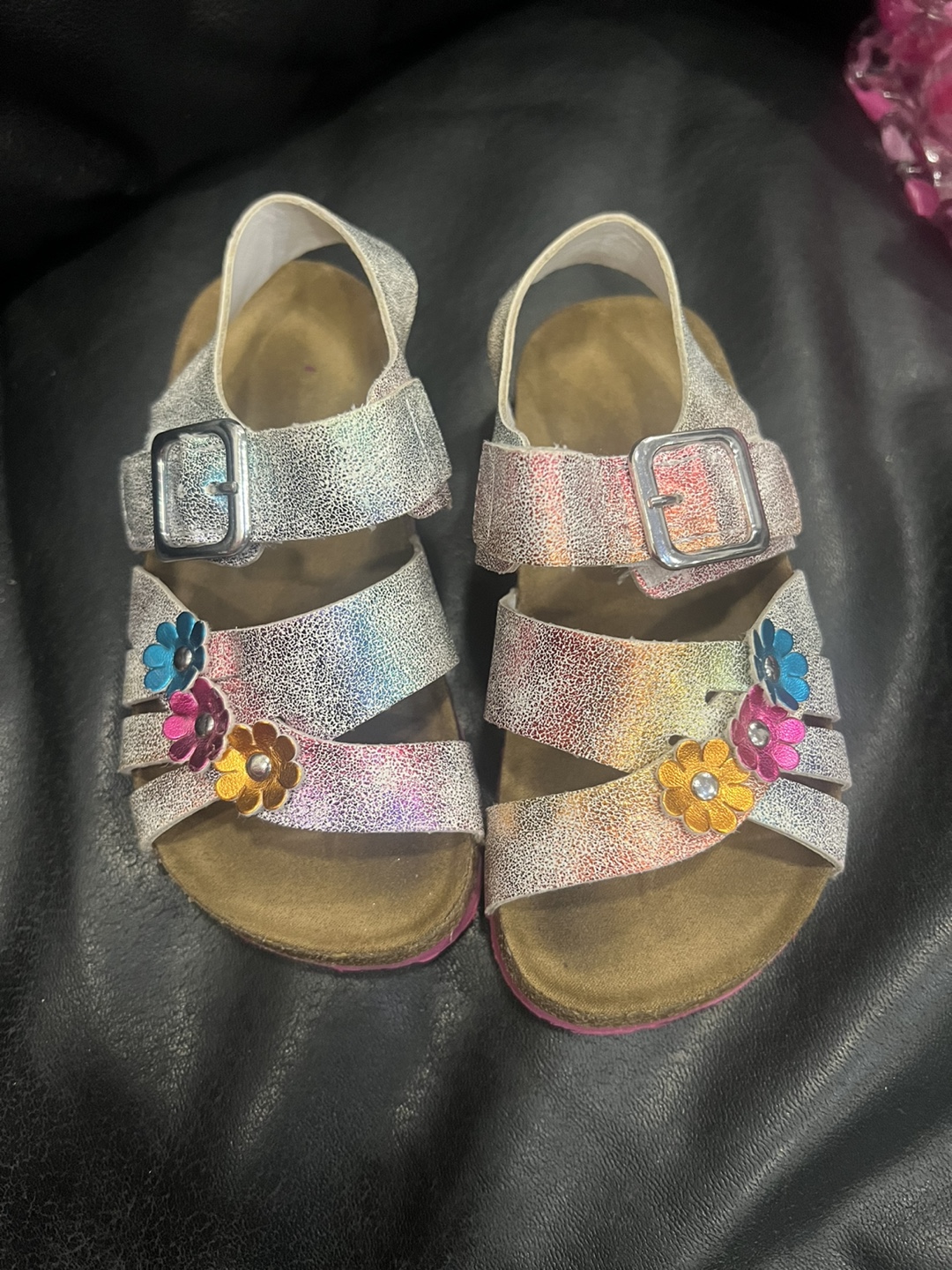 Silver Sparkle Rainbow Sandals - Size 7 and 9 - photo 2