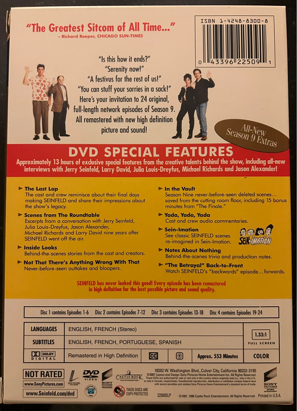 Seinfeld Season 9 DVD Set - photo 2