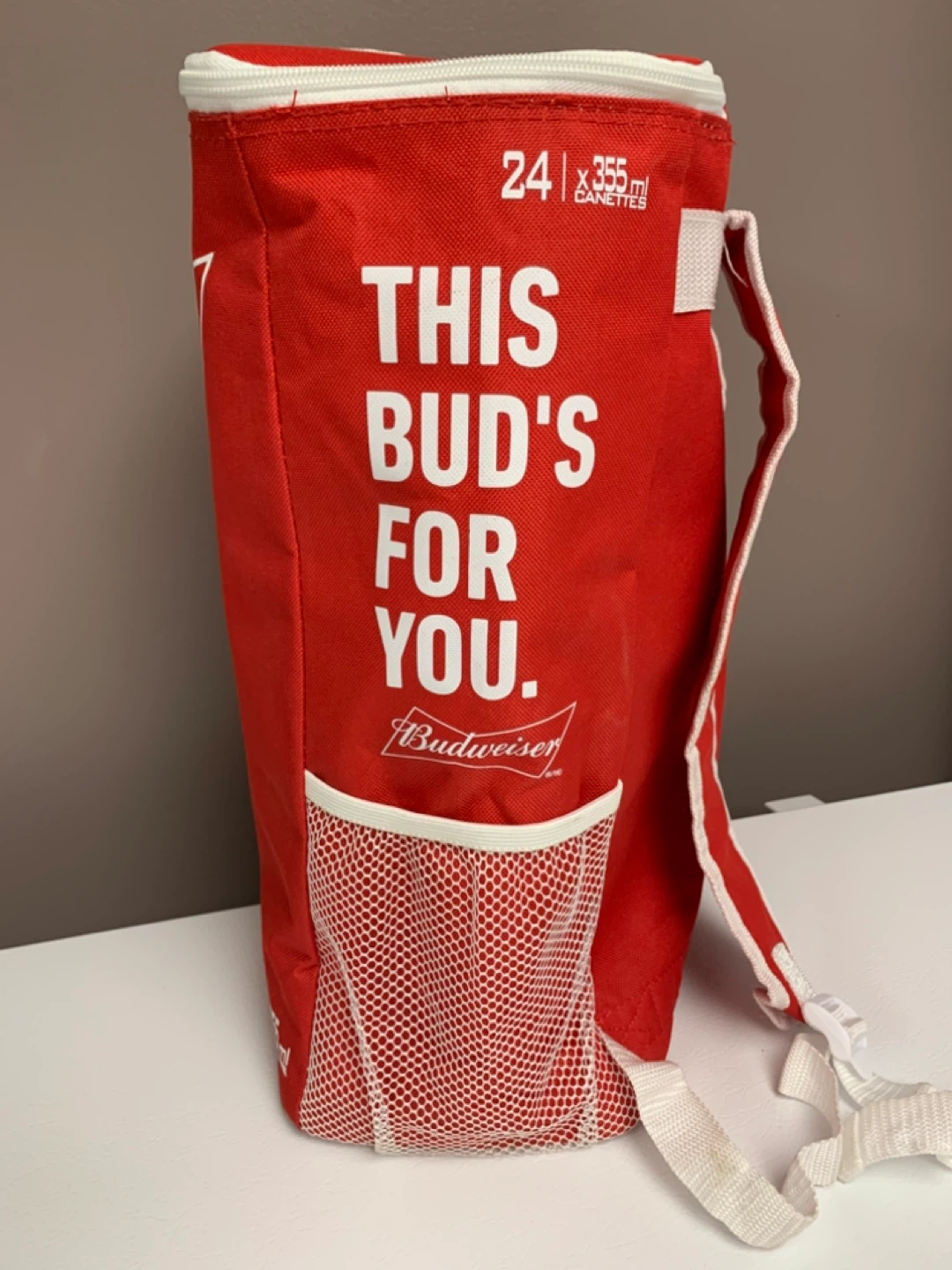 ⚽️ Budweiser 24 Can Cooler Backpack - photo 3