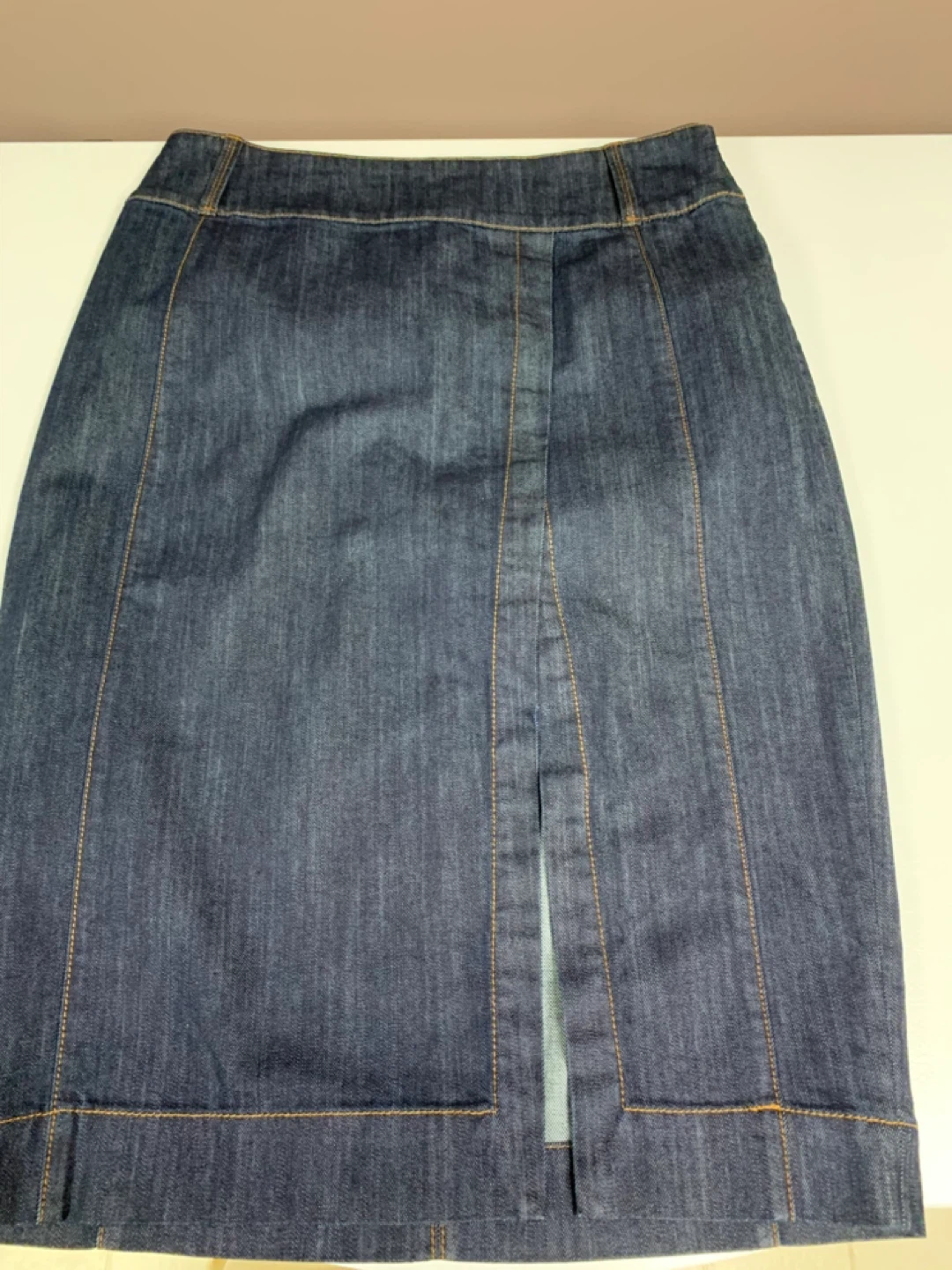 ⚽️ Dark Wash Denim Pencil Skirt - photo 4