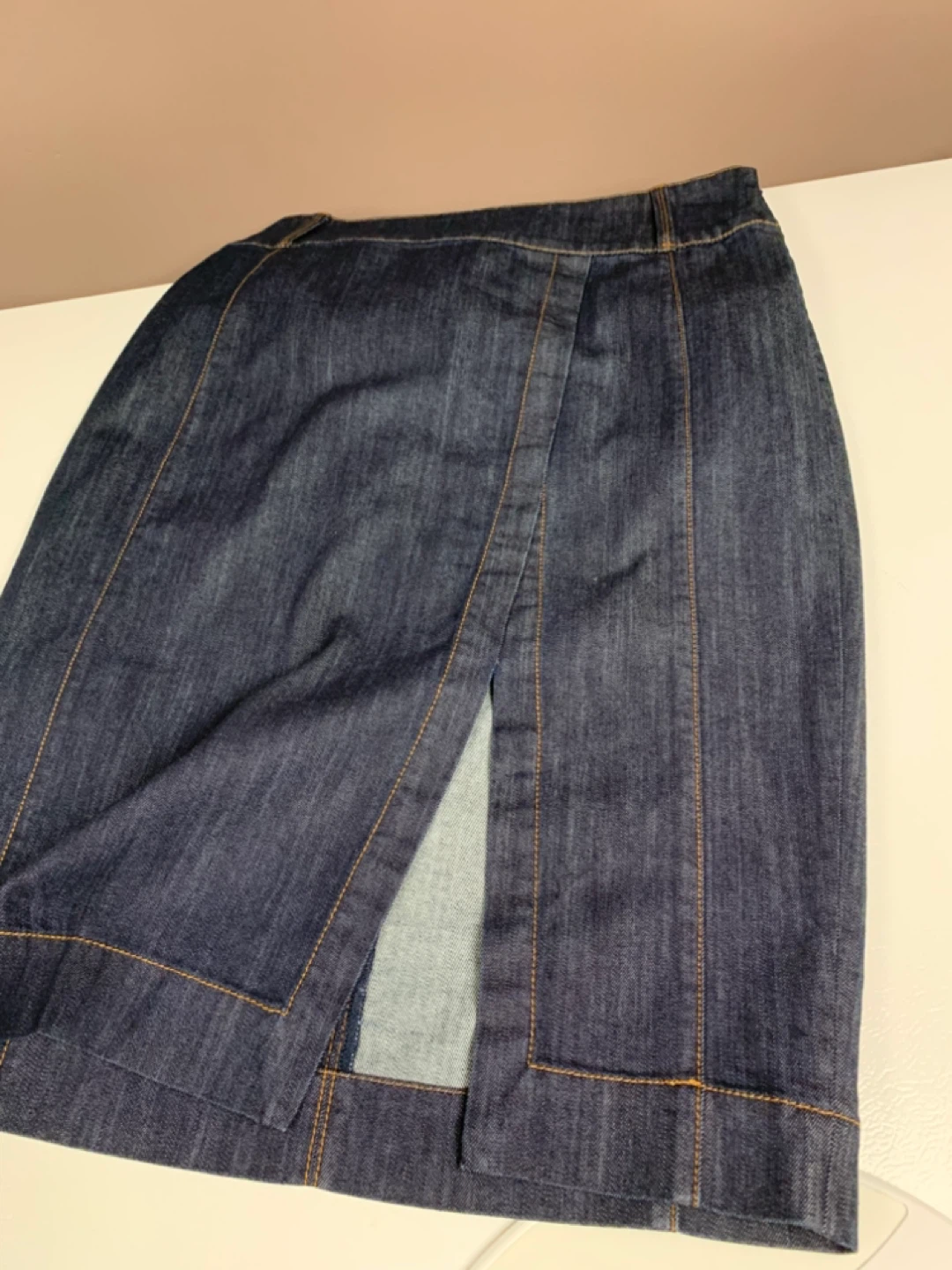⚽️ Dark Wash Denim Pencil Skirt - photo 5