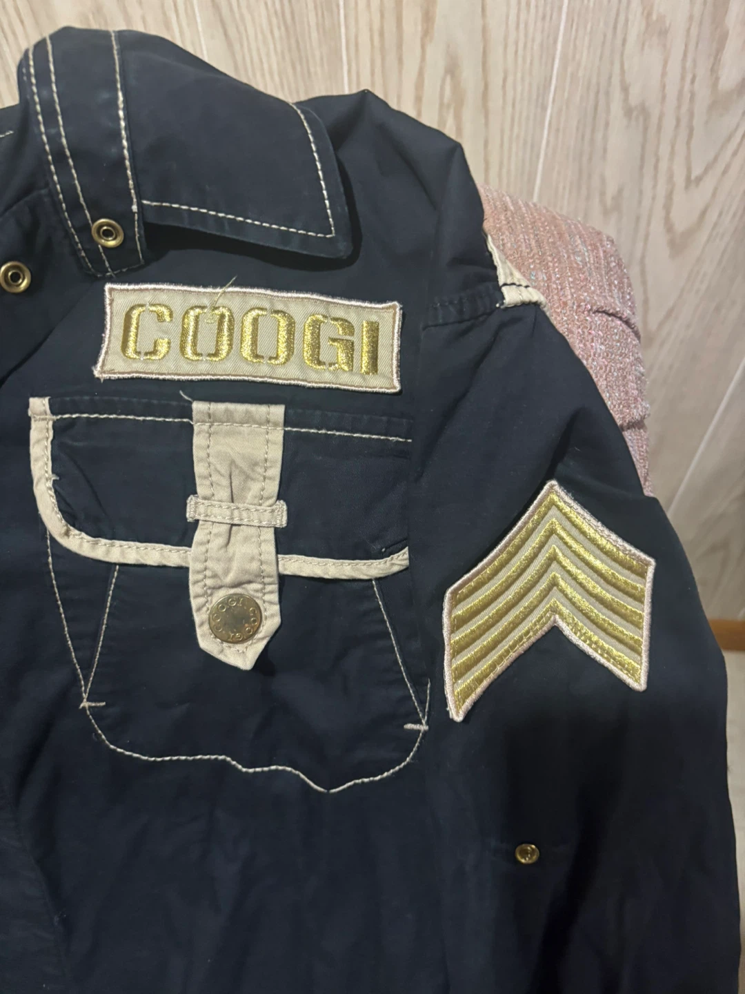 Coogi Military Style Button Down Shirt XXLarge - photo 3