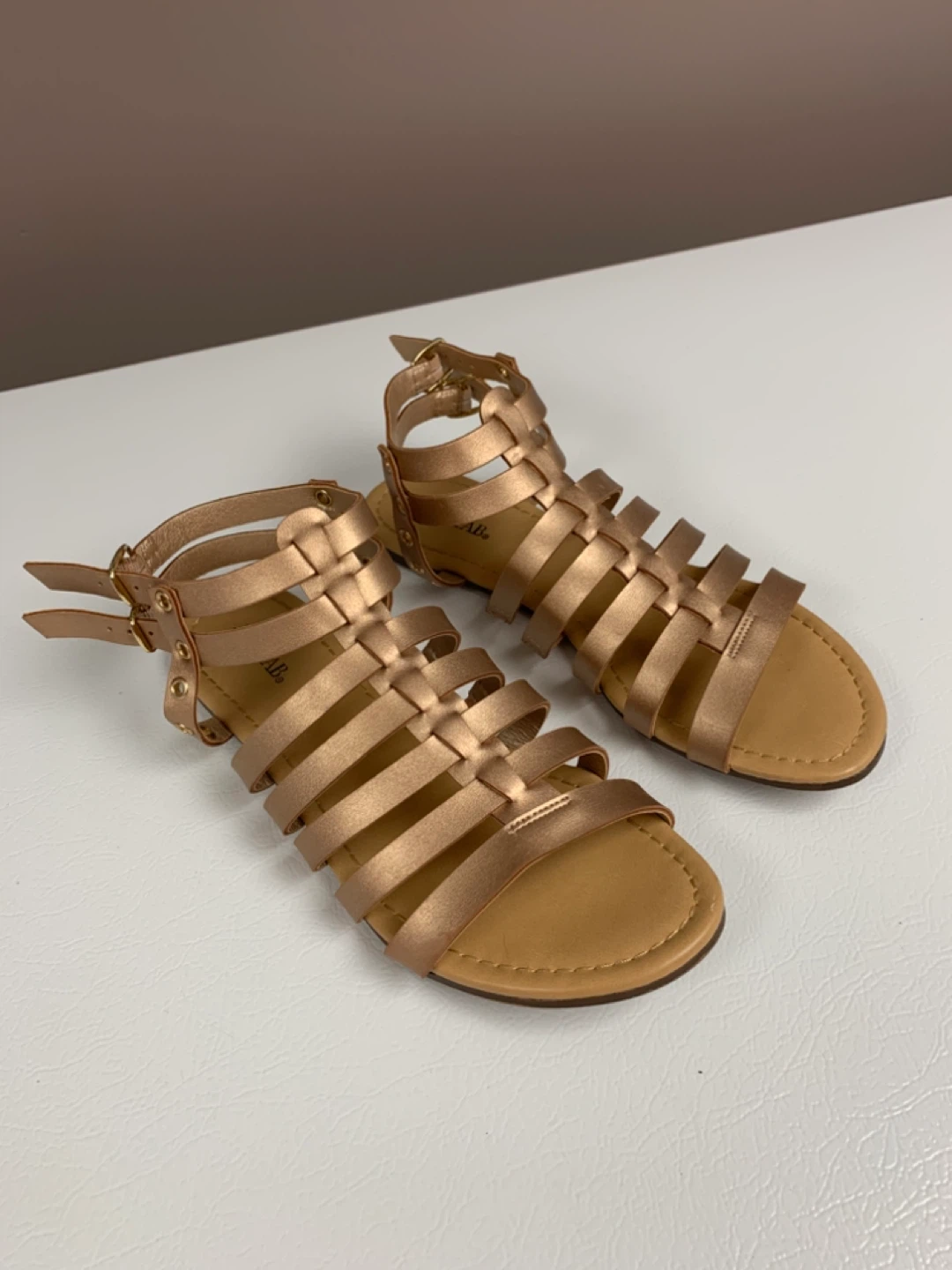 ⚽️ Rose Gold Gladiator Sandals