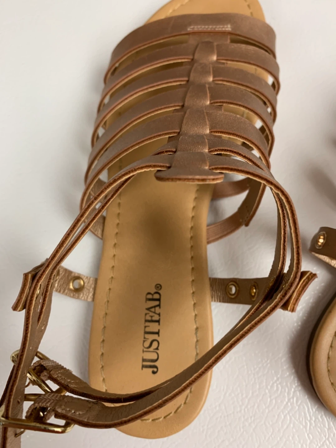 ⚽️ Rose Gold Gladiator Sandals - photo 4