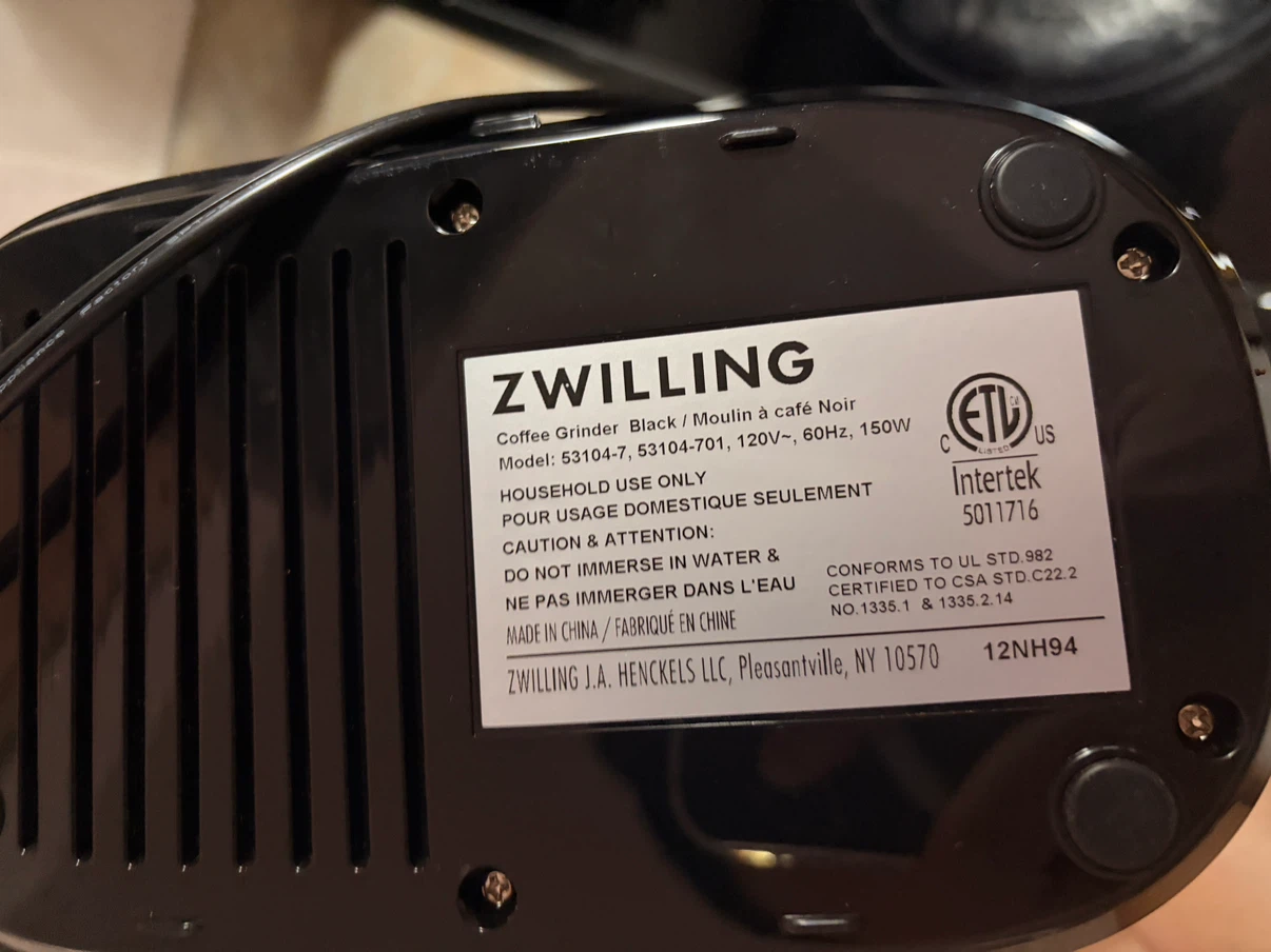 Zwilling Enfinigy Coffee Grinder 53104-701 - photo 2