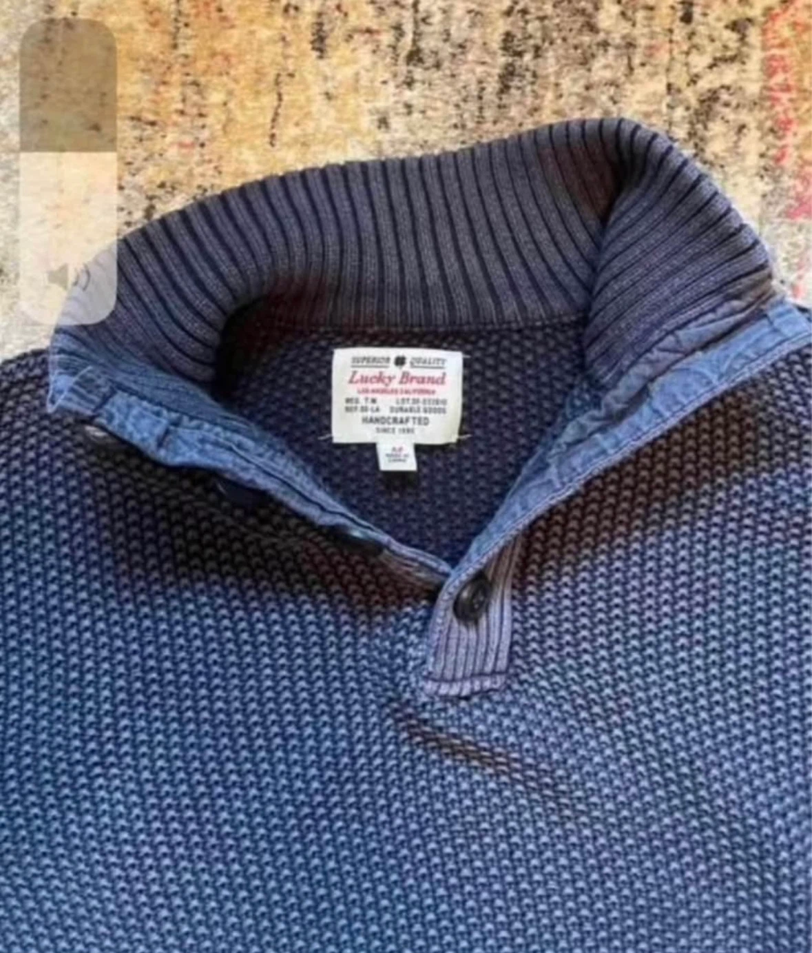 Lucky Brand waffle sweater - large - photo 2