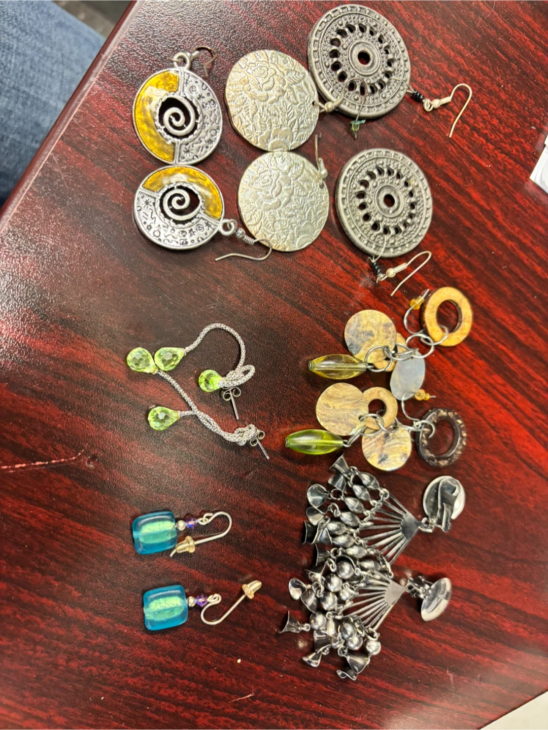 Assorted lot of dangle earrings