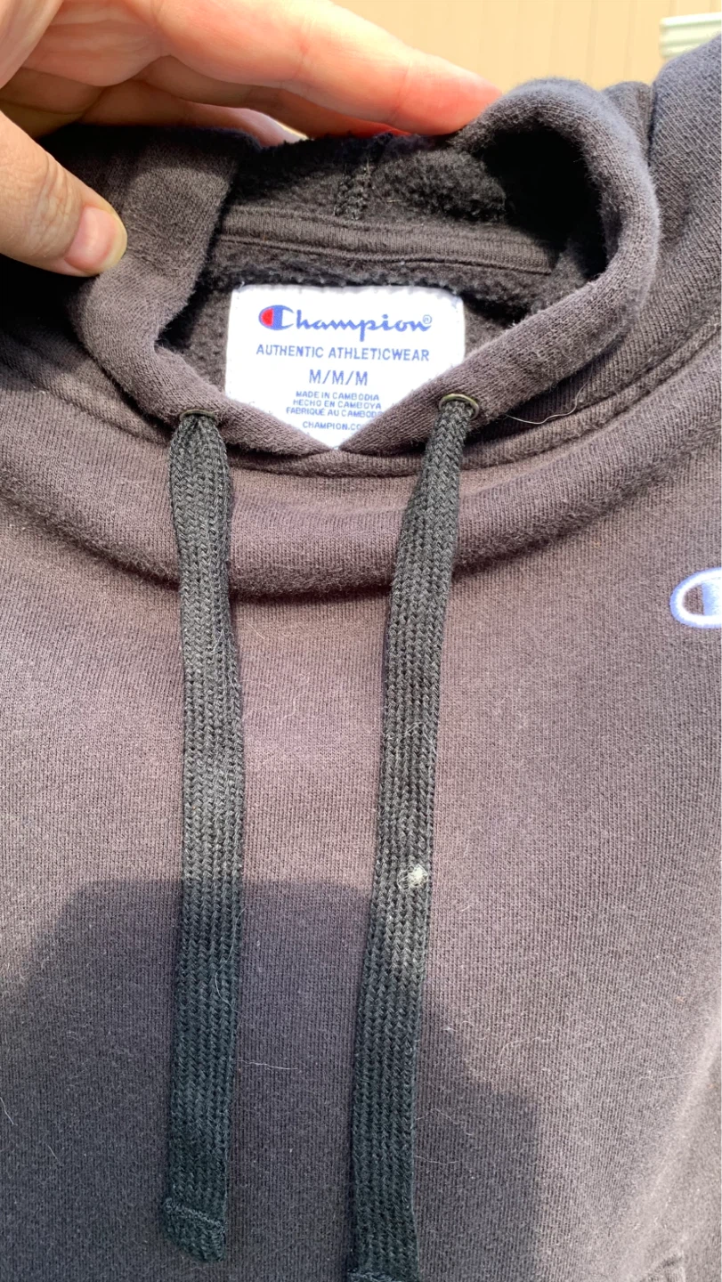 Champion Black Hoodie Size Medium ⚽️ - photo 3