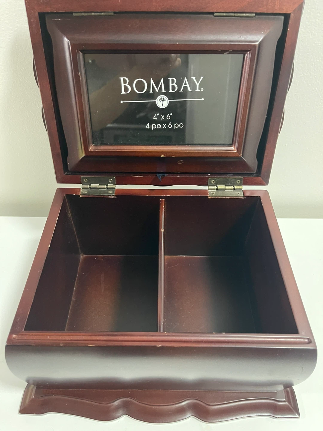 Bombay Wooden Hinged Box with Photo Frame - photo 3