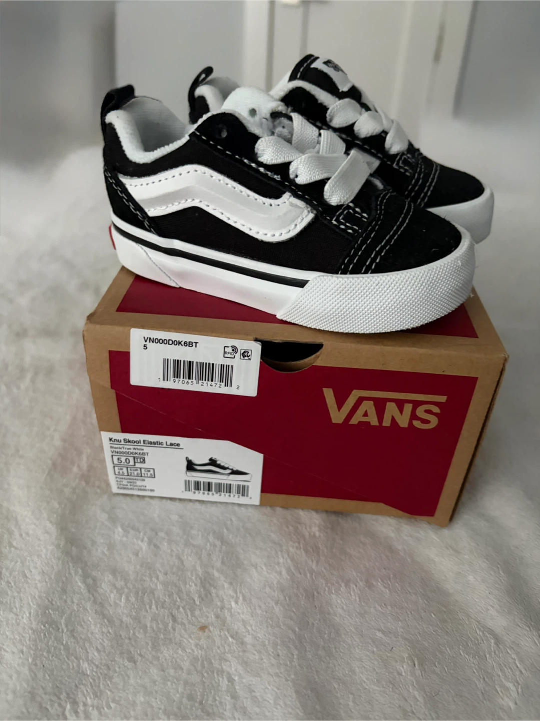 Vans Knu Skool Elastic Lace Toddler Shoes - photo 2