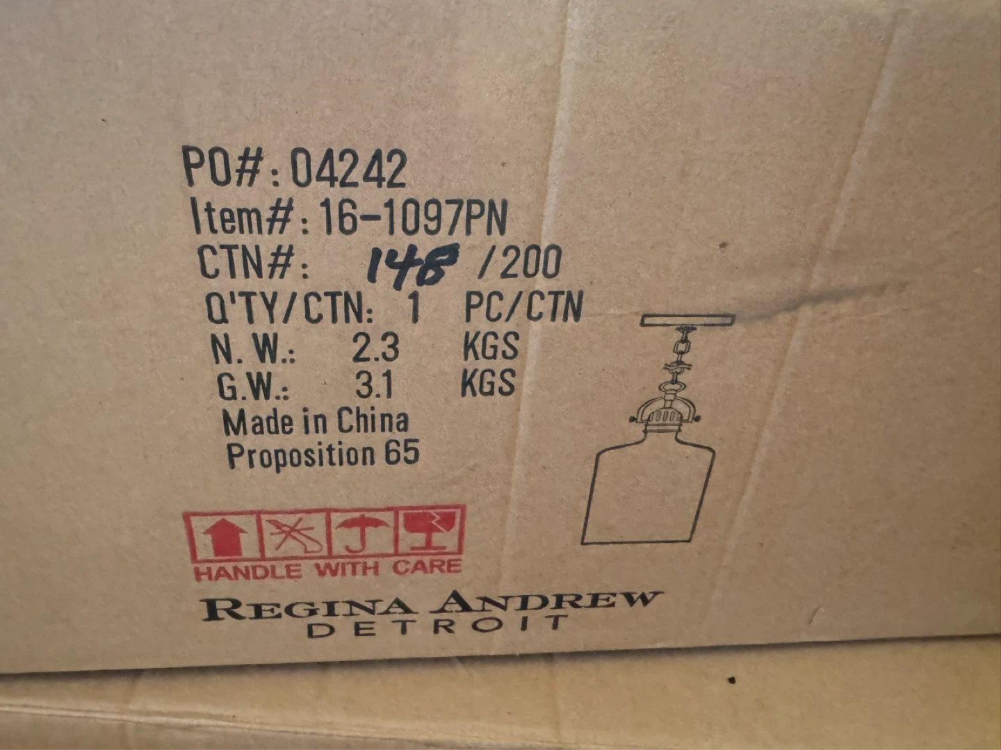 Regina Andrew Designer Pendant Lights – New in Box (2 Available) - photo 2