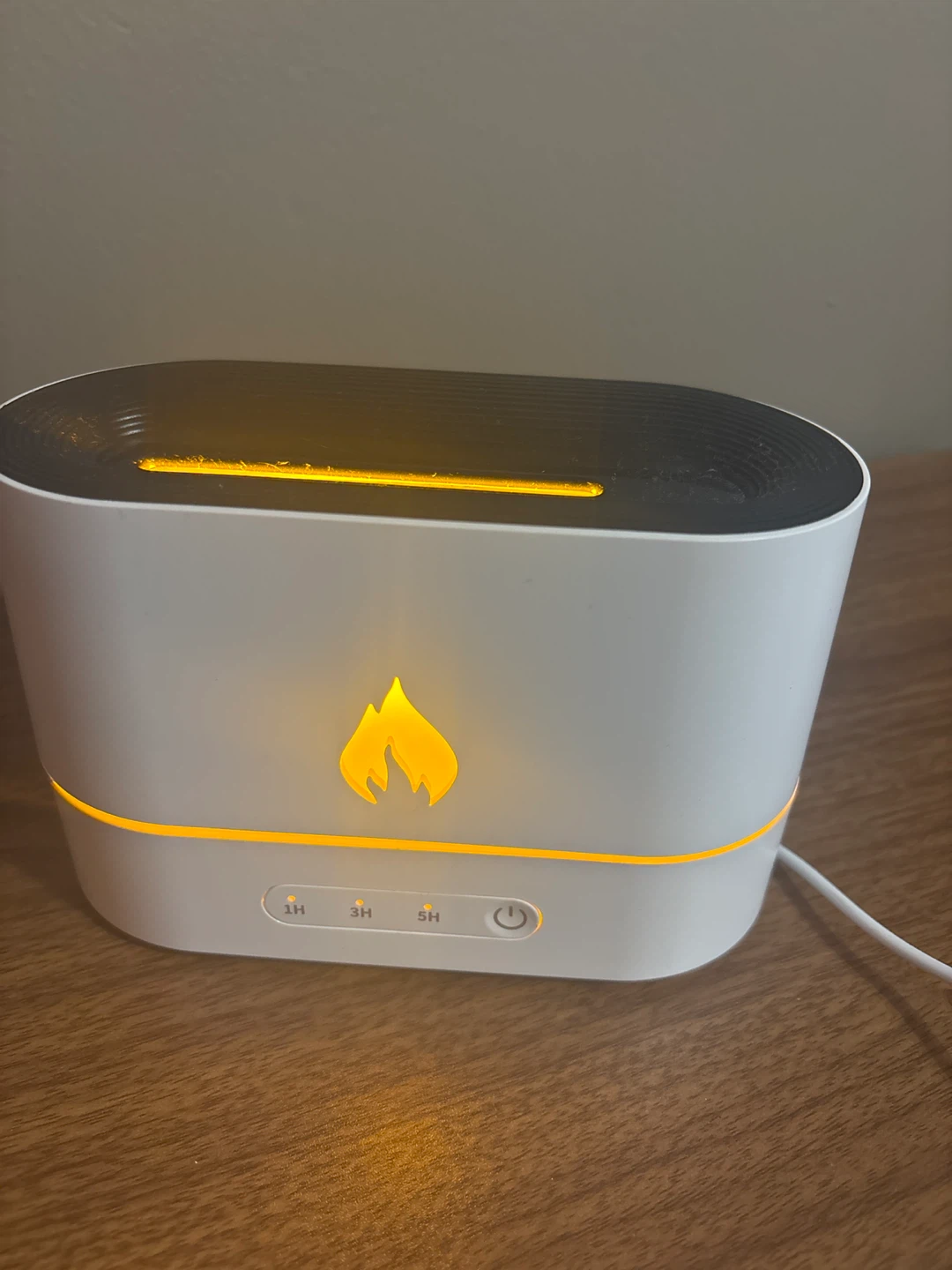 ⚽ Flame Effect Diffuser with Timer Settings