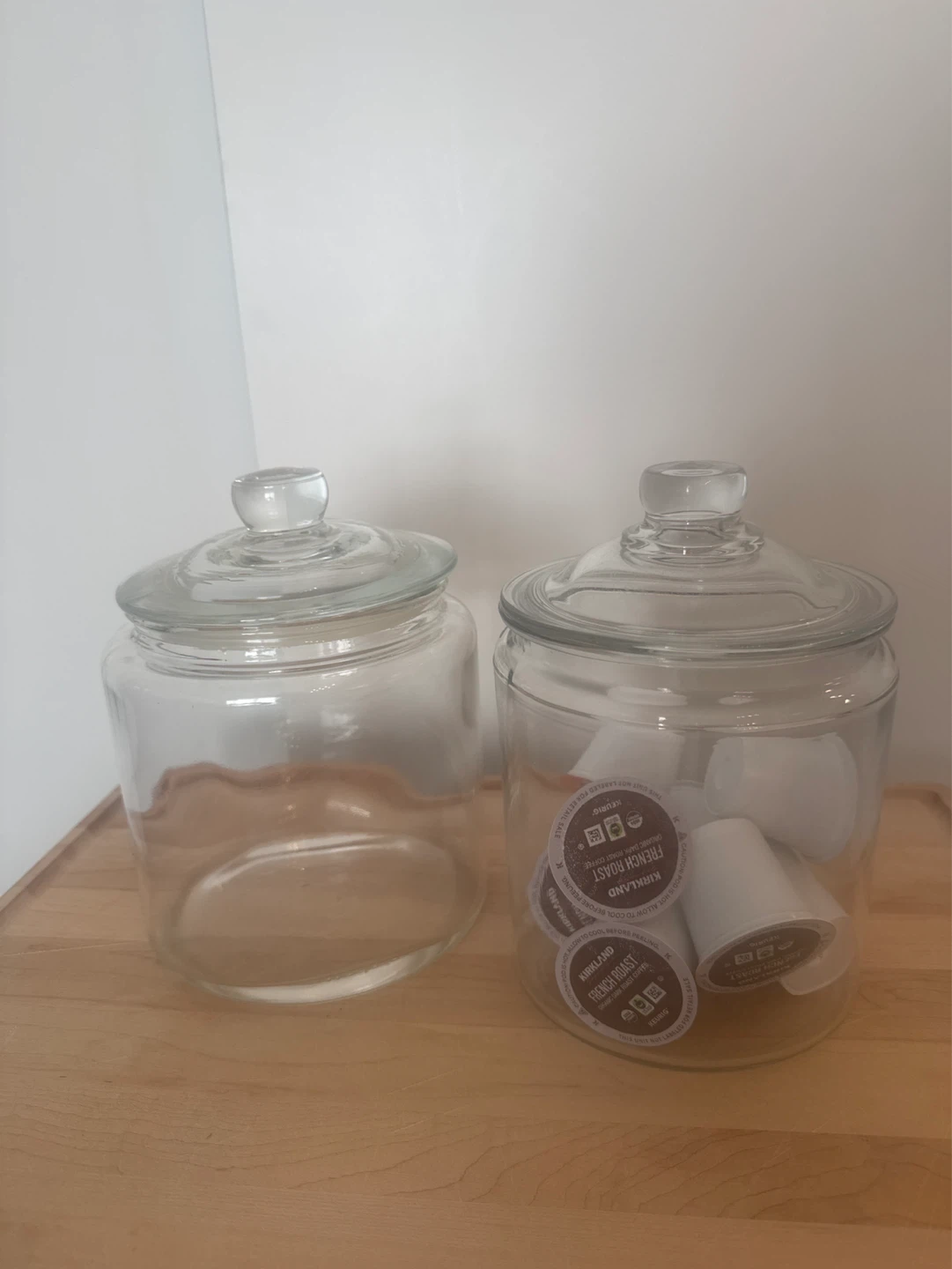 2 Clear Glass Canister Jars with Lids. Price is for each - photo 5