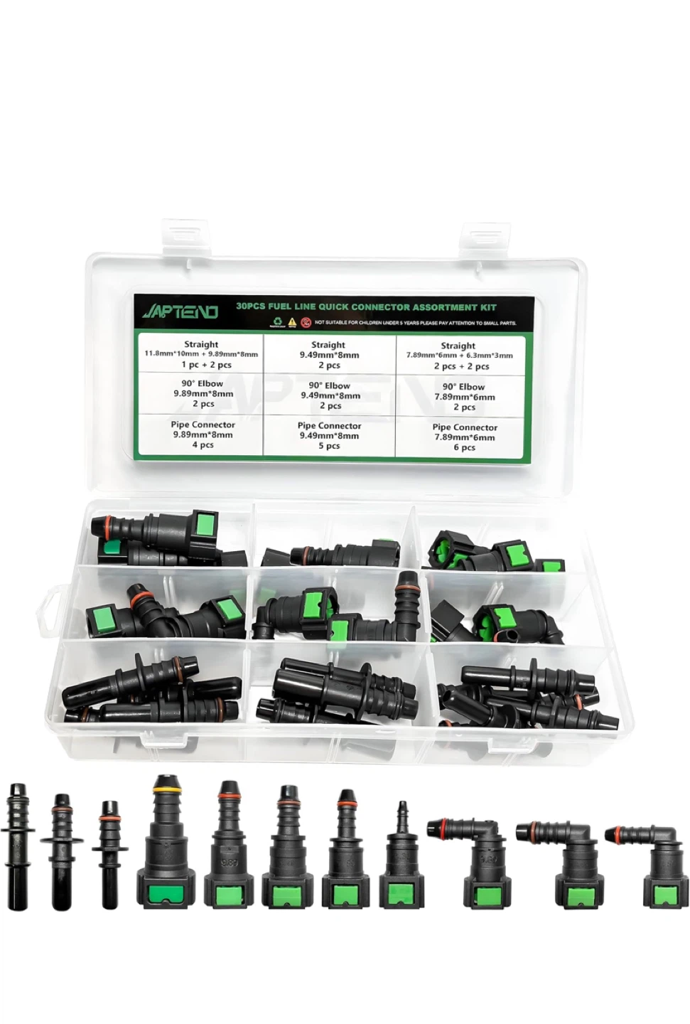APTENO 30PCS Fuel Line Quick Connector Assortment Kit