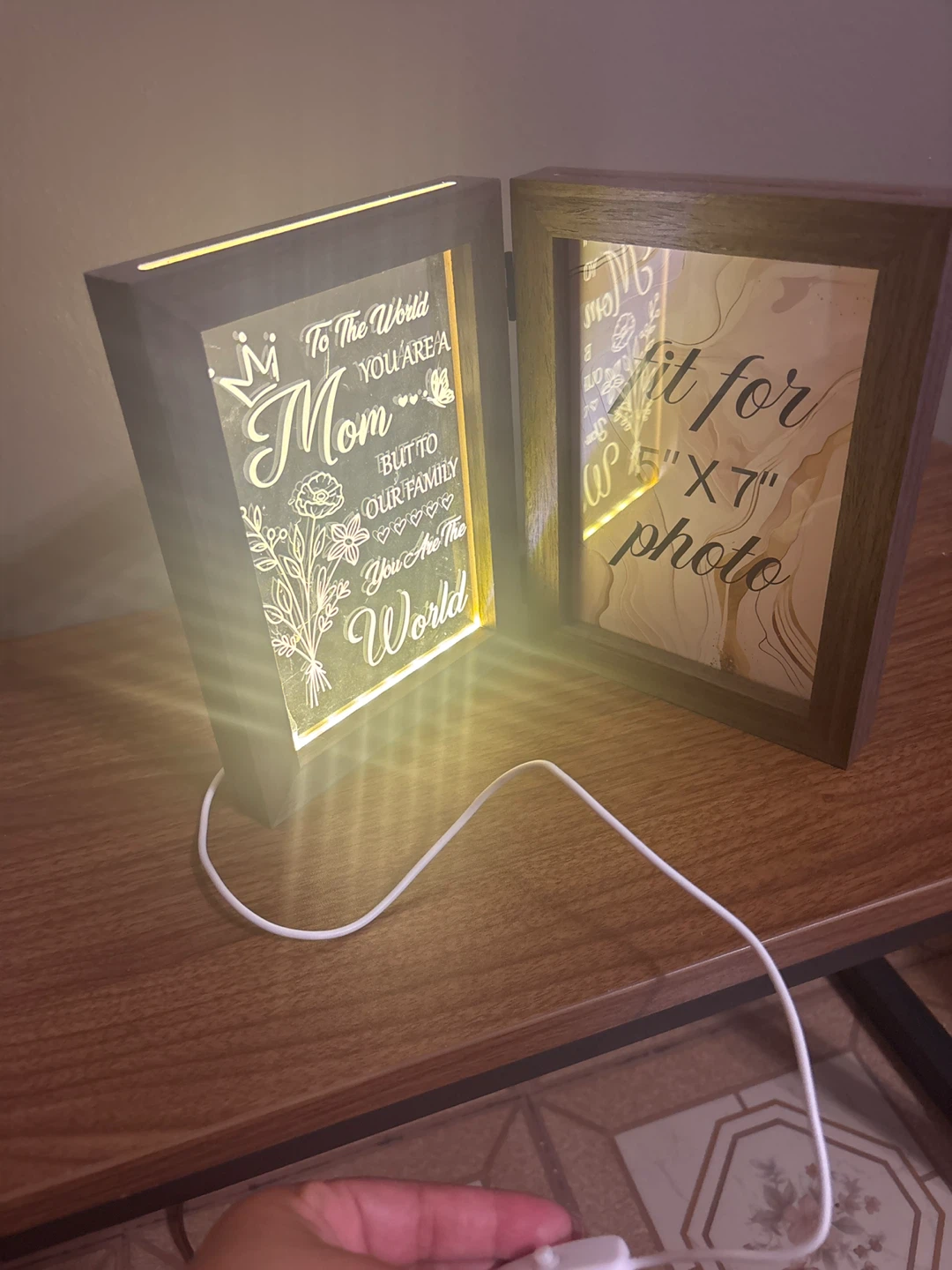 ⚽ Mom You Are The World Light Up Photo Frame - photo 2