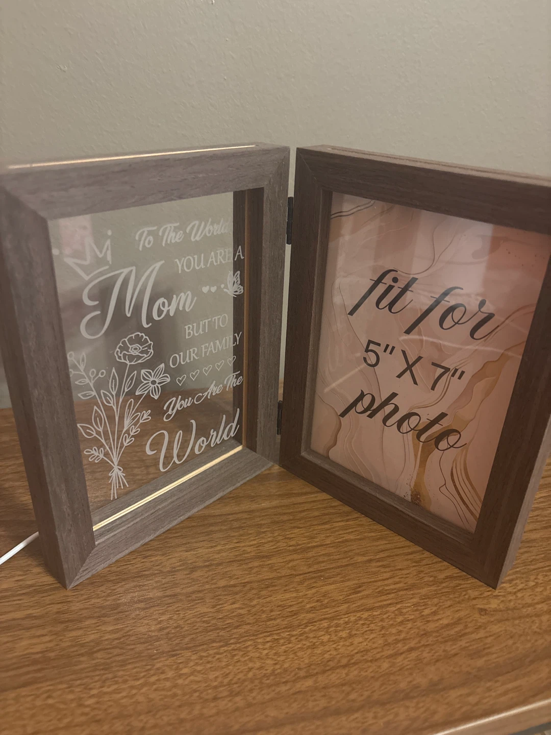 ⚽ Mom You Are The World Light Up Photo Frame