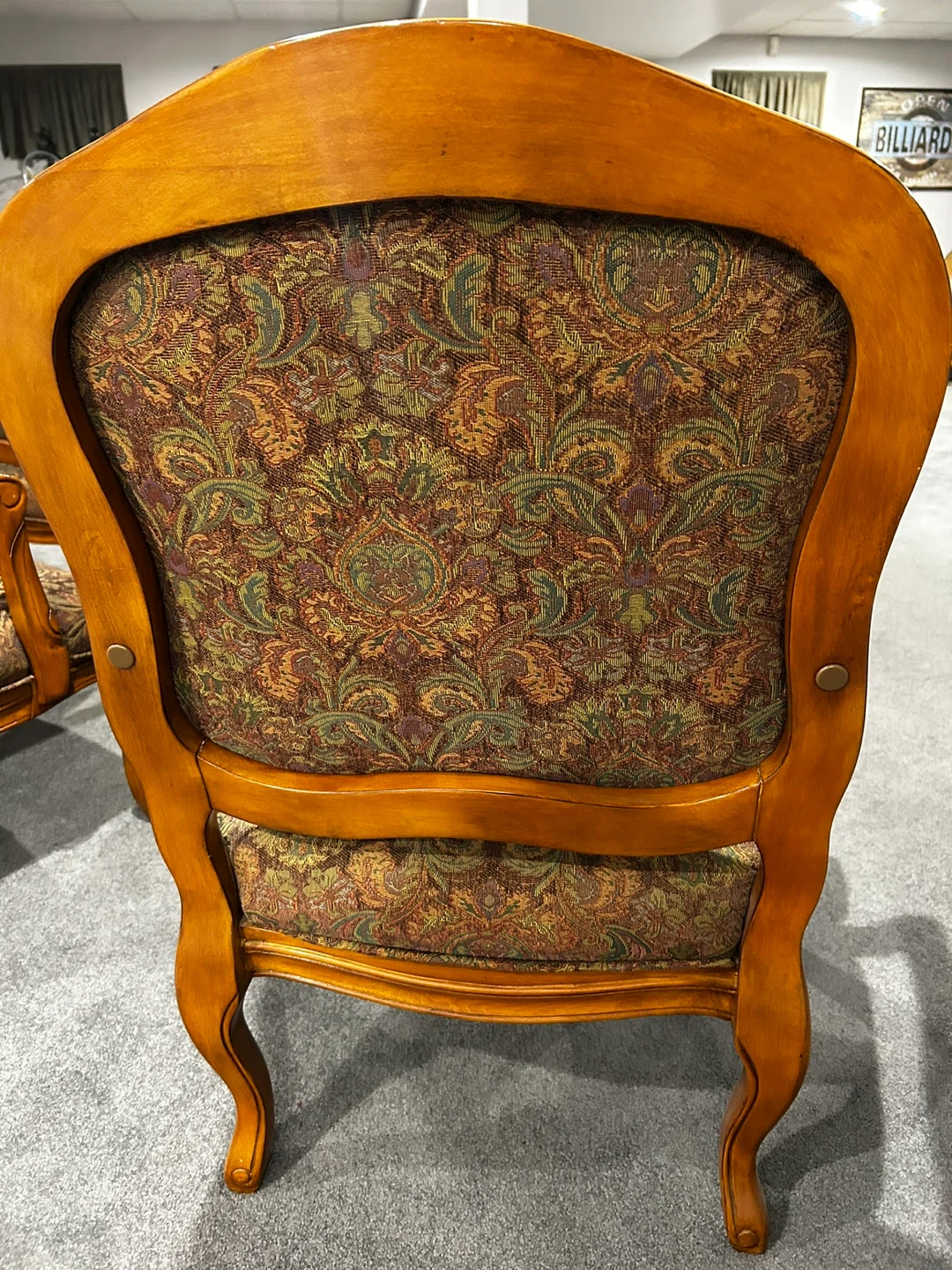 Vintage Accent Chair with Floral Upholstery - photo 5