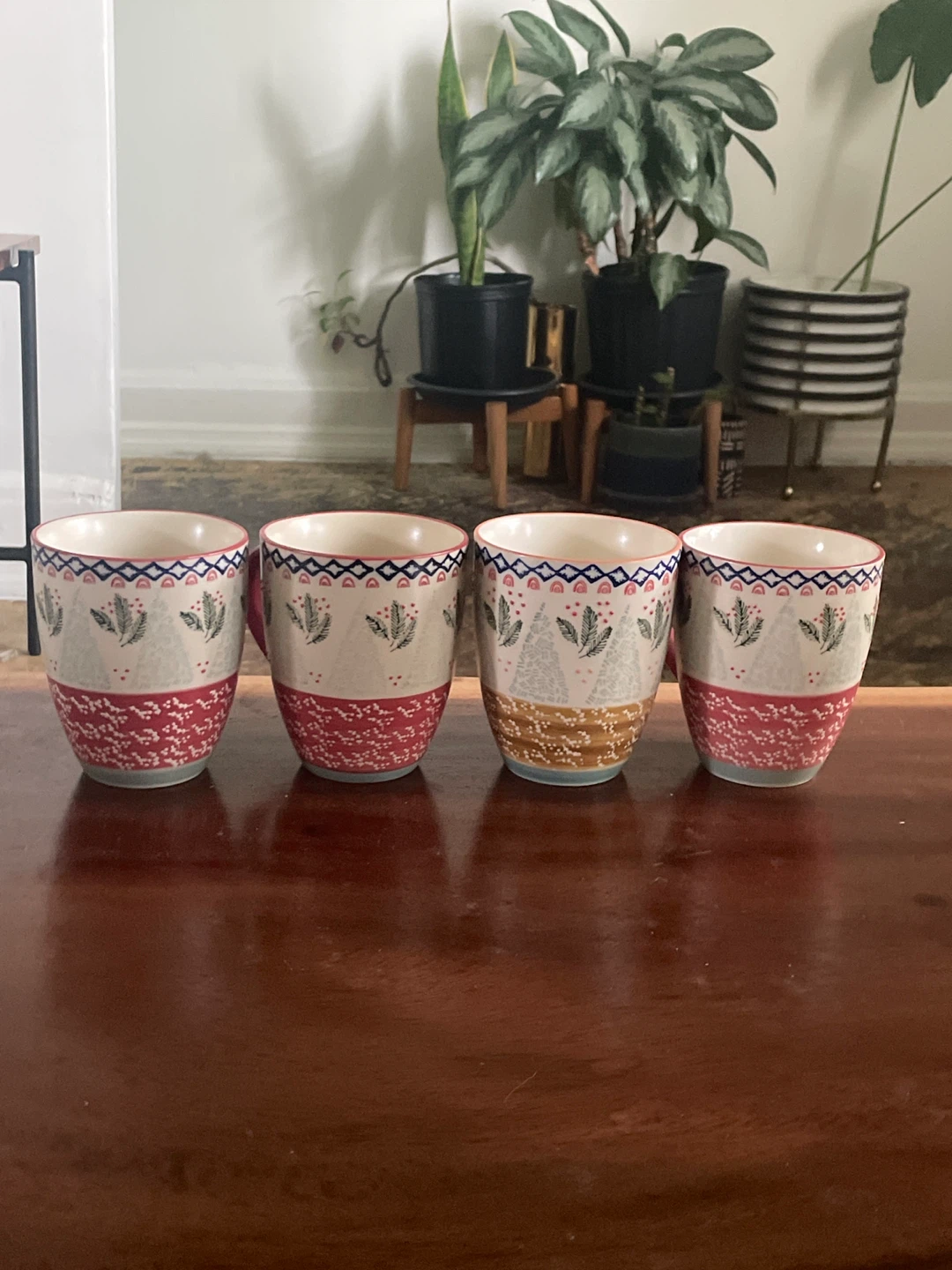Set of 4 Christmas Mugs