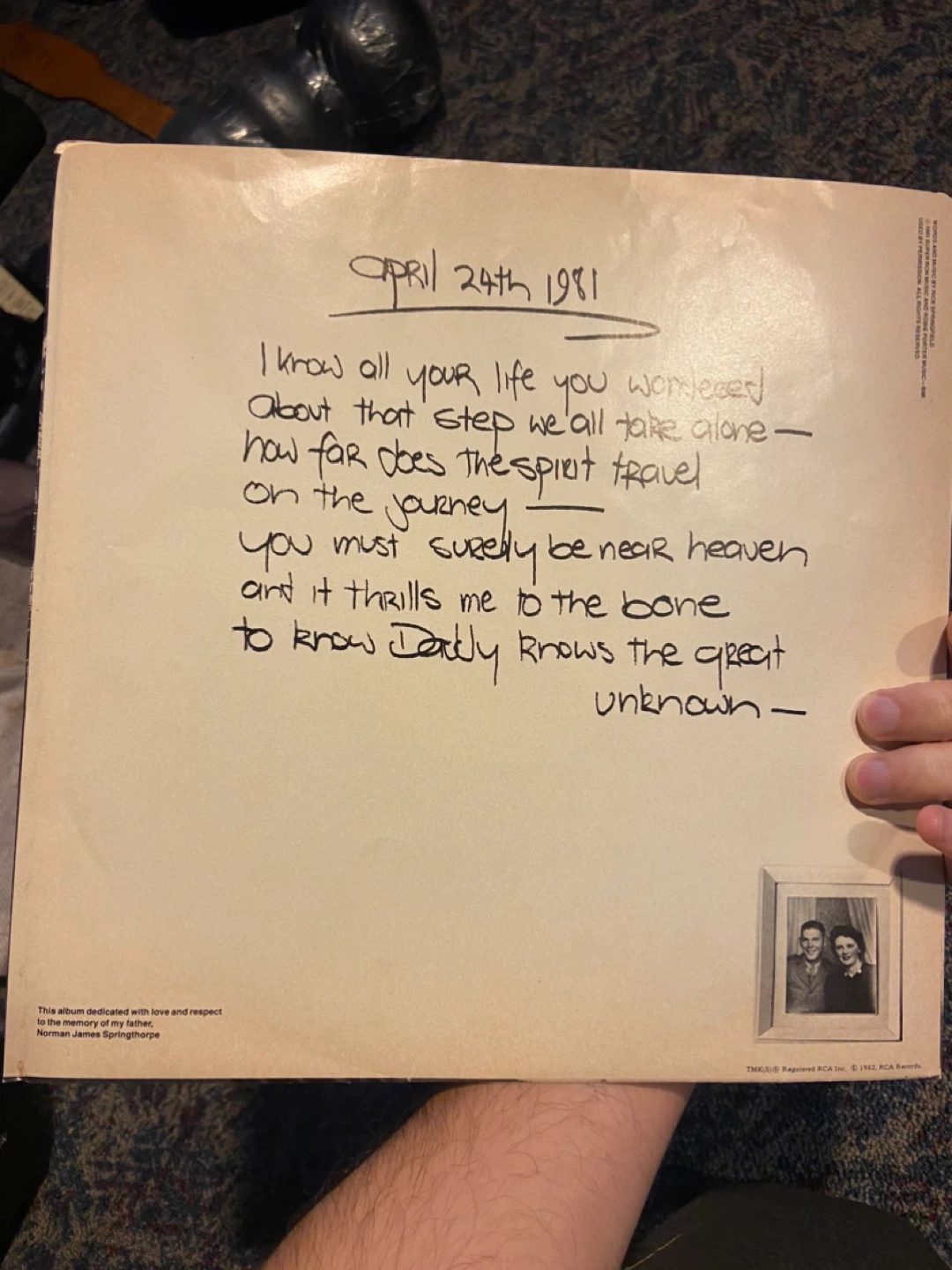 Rick Springfield Success Hasn't Spoiled Me Yet 1982 RCA - photo 2