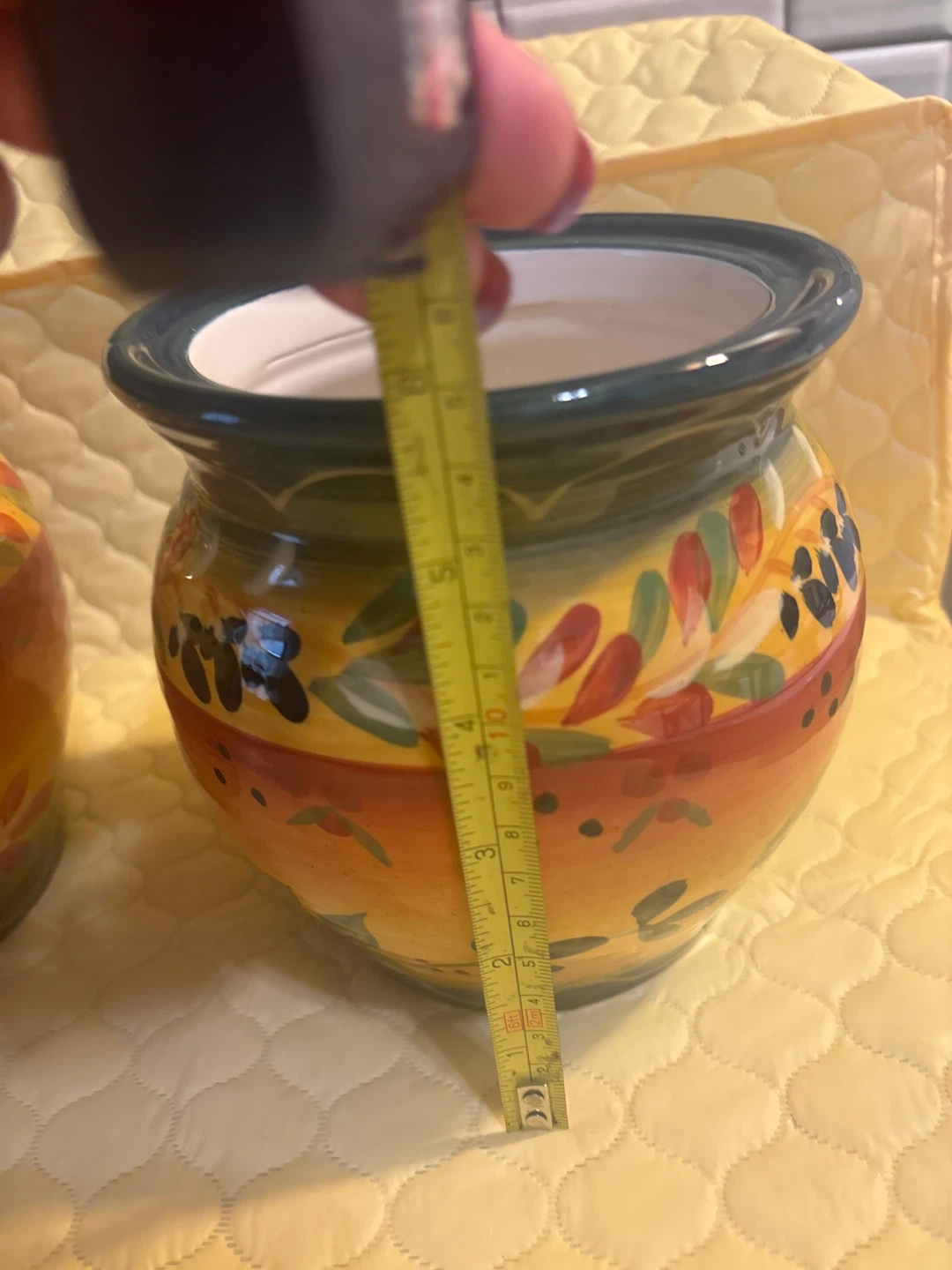 ⚽ Ceramic Kitchen Canister Set with Lids - Mediterranean Style - photo 4